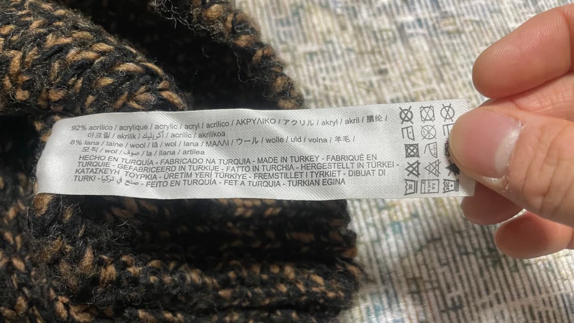 ZARA 2010s 자라 빈티지 헤비 니트 멜란지 브라운 상품이미지7