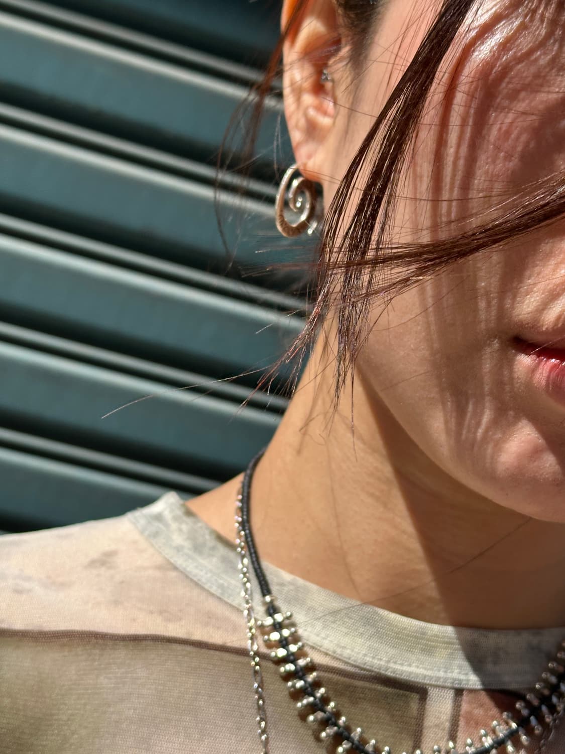 Karen Silver Spiral Ethnic Earrings  상품이미지4