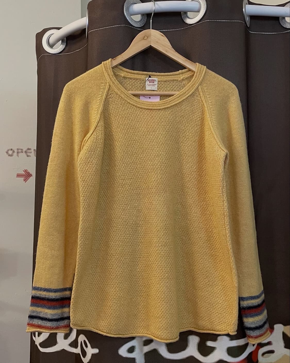 스트라이프 울 슬리브 니트 [무배] 상품이미지4