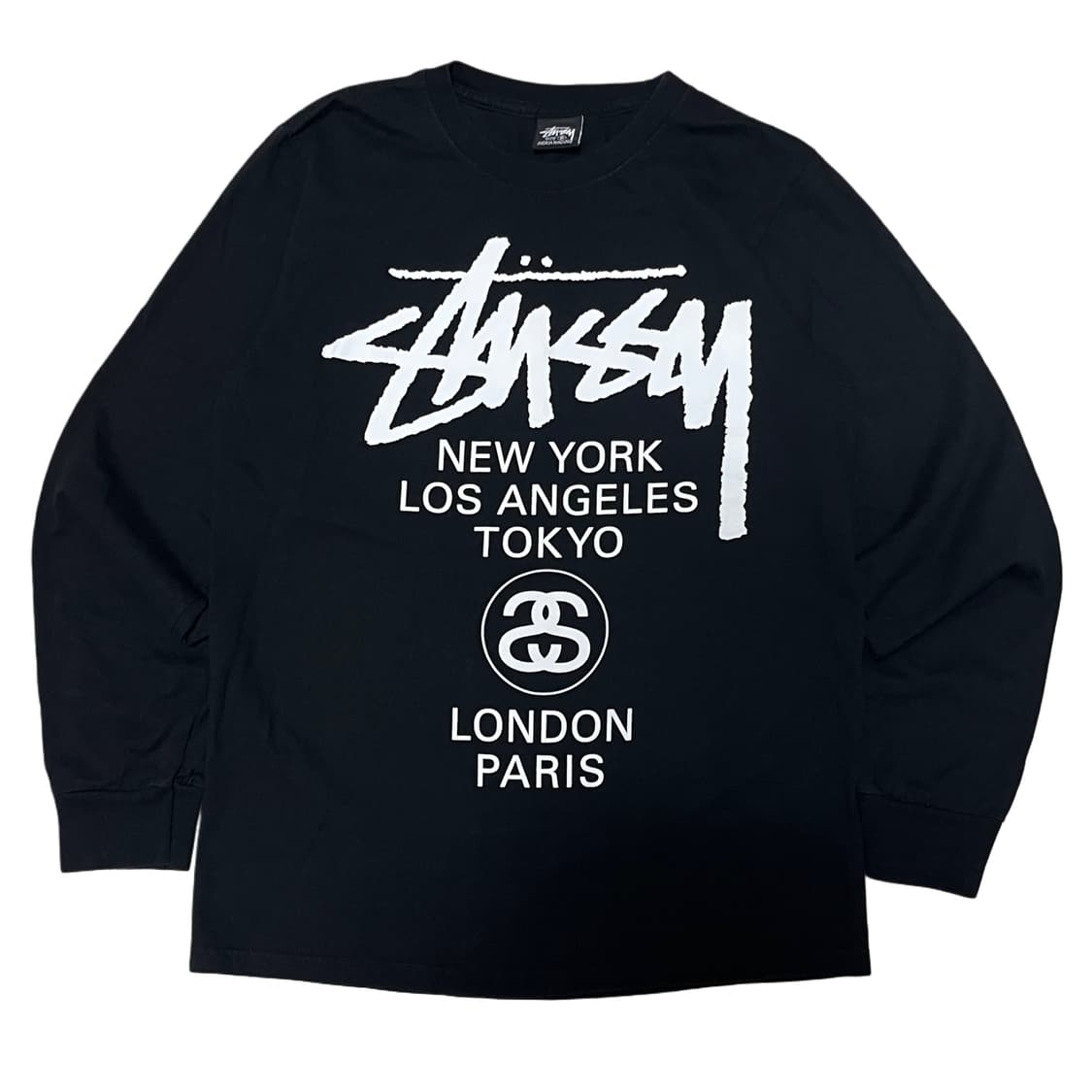 ✨ 스투시 월드투어 긴팔티 (블랙) 상품이미지4