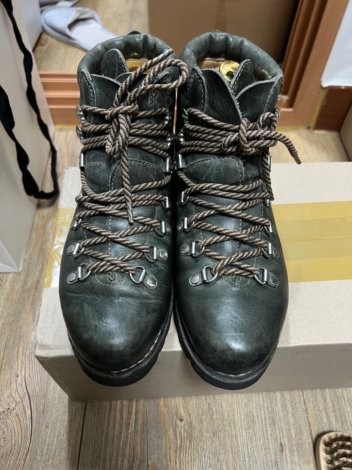 택포40) 파라부트 아보리아즈 그린 UK6 250 마운틴슈즈 상품이미지2