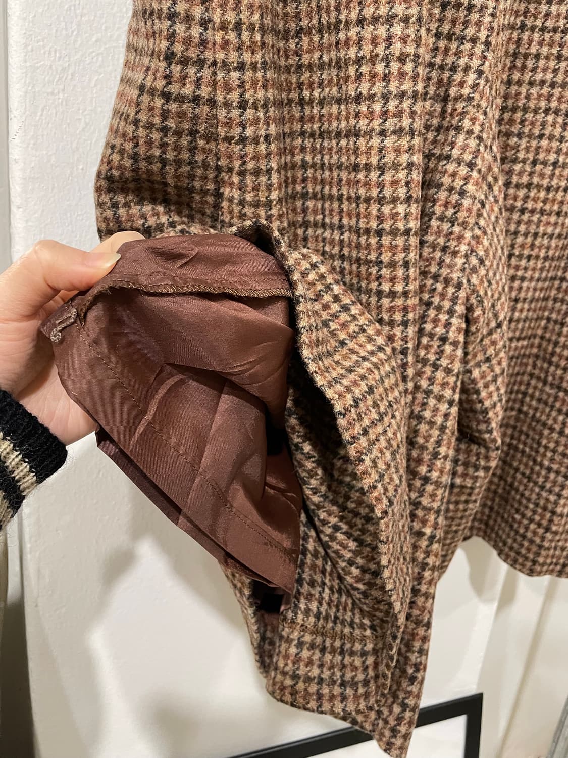 울 체크 카프리 팬츠 상품이미지9