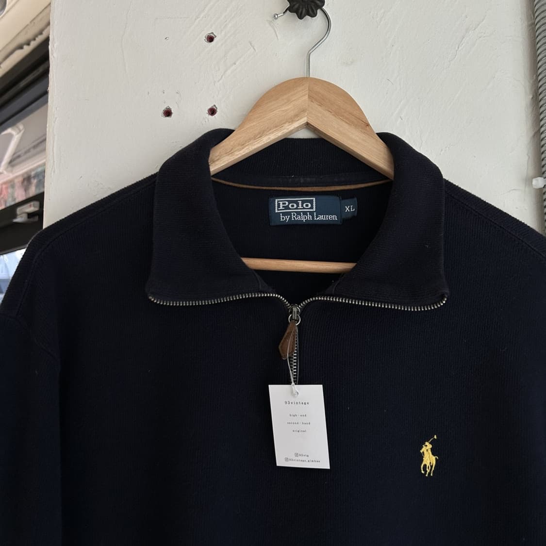 15462 - 폴로 랄프로렌 블랙 반집업 니트 상품이미지3