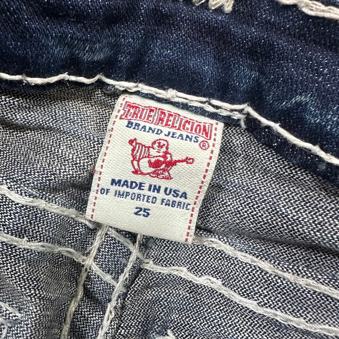 ✨ (바배) 트루릴리전 조이 슈퍼 티 스티치 데님 여성 팬츠  상품이미지4