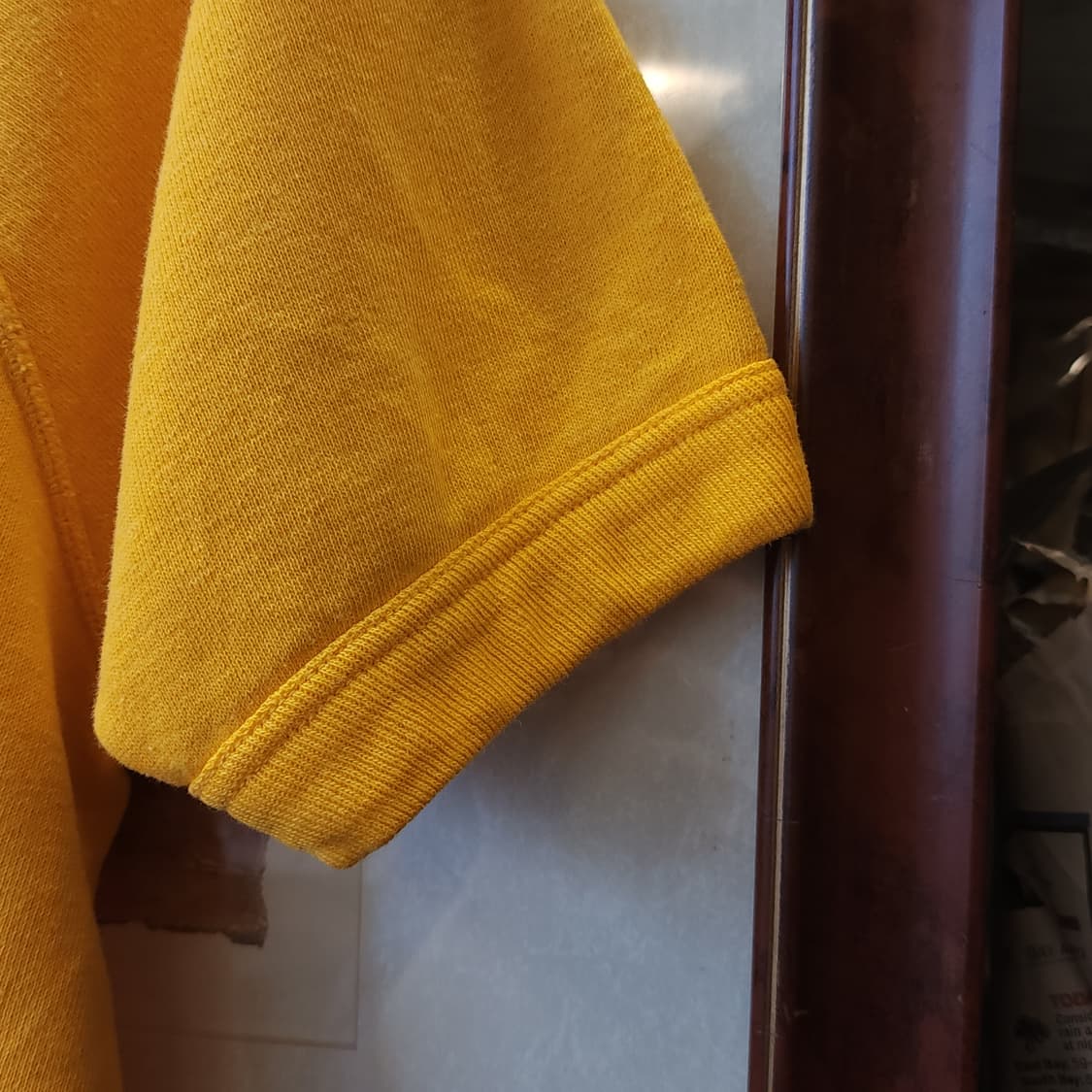 90s town craft 빈티지 반팔 스웻셔츠 옐로우 링커티 L 상품이미지7