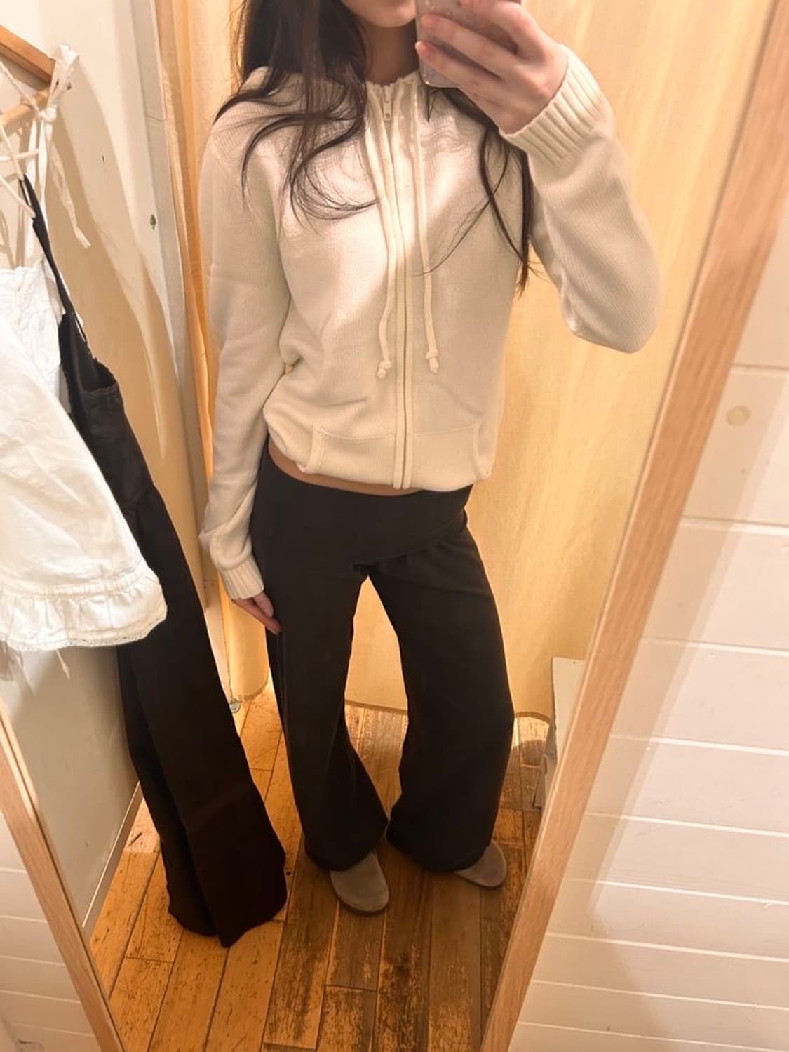 브랜디멜빌 니트후드집업(멜란지 그레이) 상품이미지1