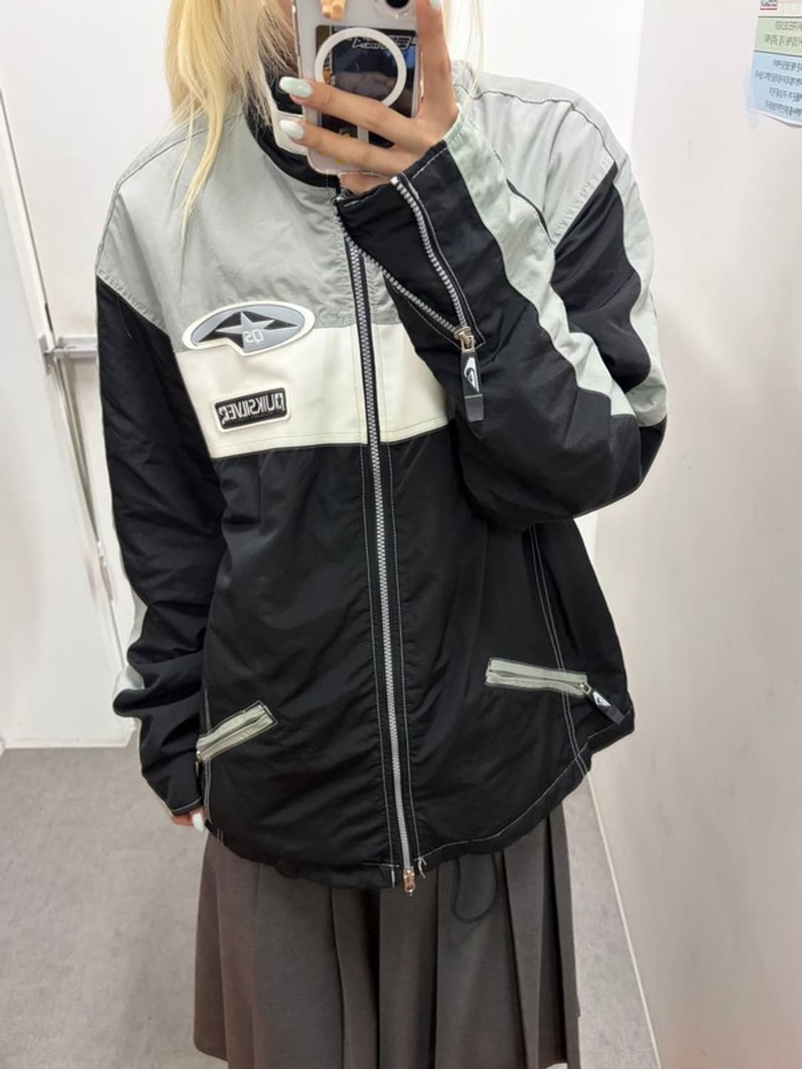 퀵실버 배색 자켓 상품이미지7