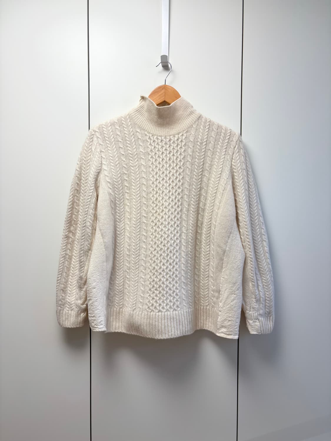 한섬 시스템 케이블 울 니트 상품이미지1