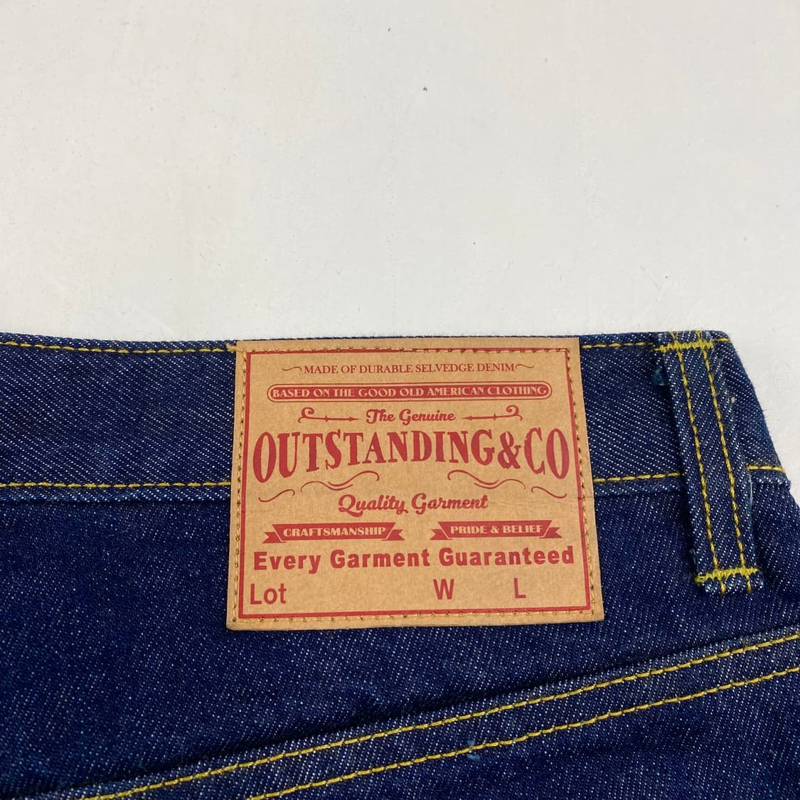 아웃스탠딩 스티치 셀비지 데님 진 (34) 상품이미지7