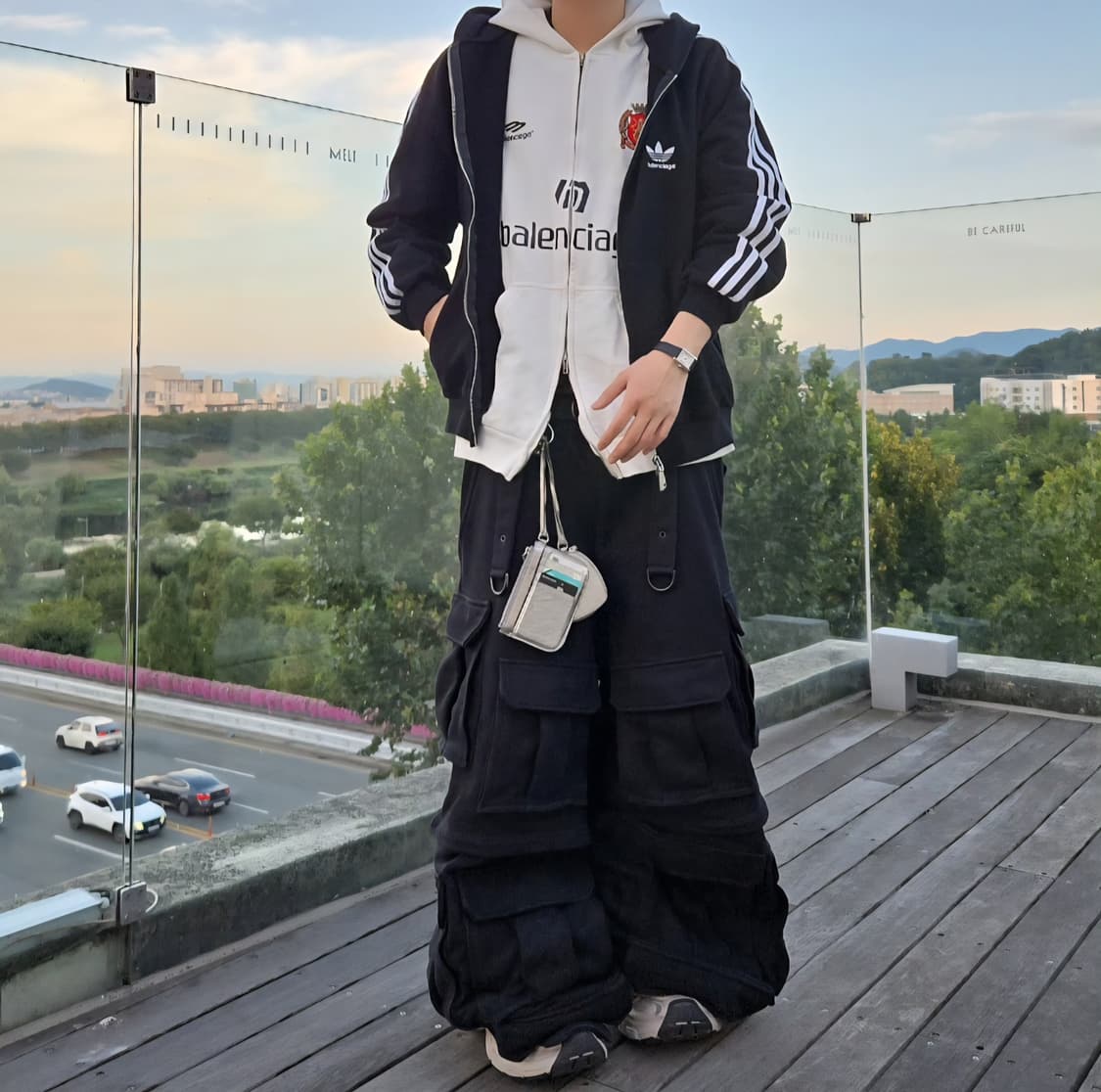 발렌시아가 아디다스 후드 집업 티셔츠 로고 후디 상품이미지2