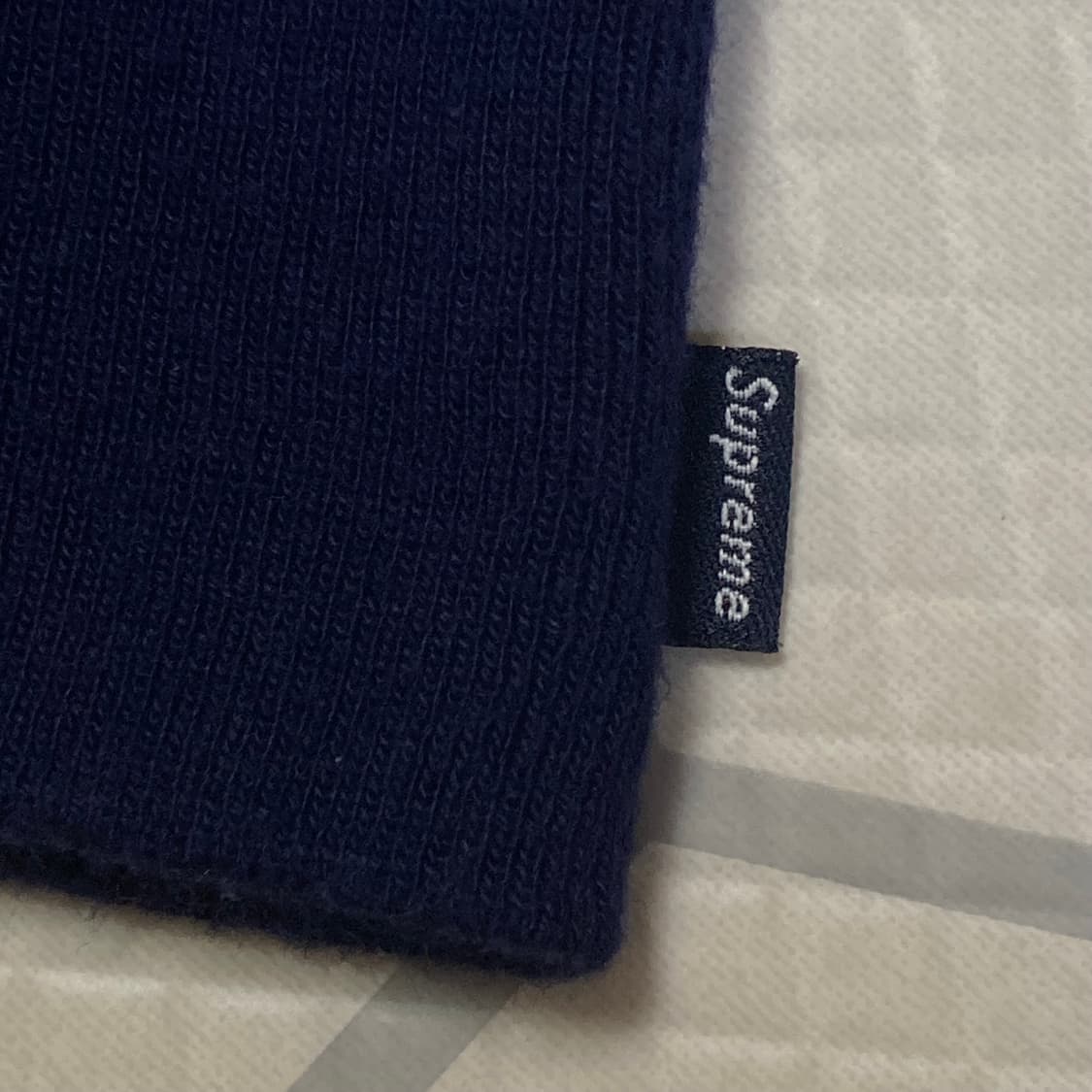 (os) 90s 슈프림 베이직 비니 네이비 made in usa 상품이미지2