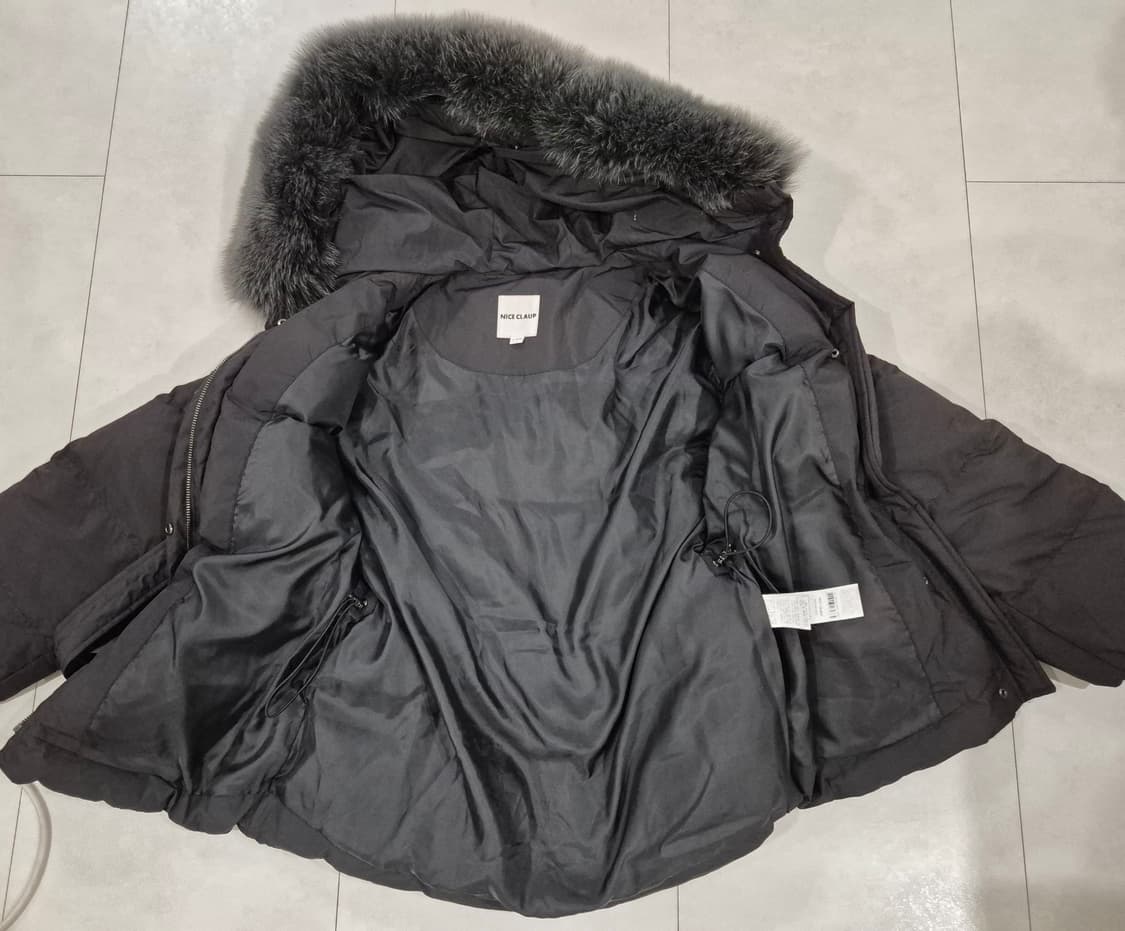 나이스클랍 사가폭스 퍼 다운 벨티드 숏패딩 상품이미지4