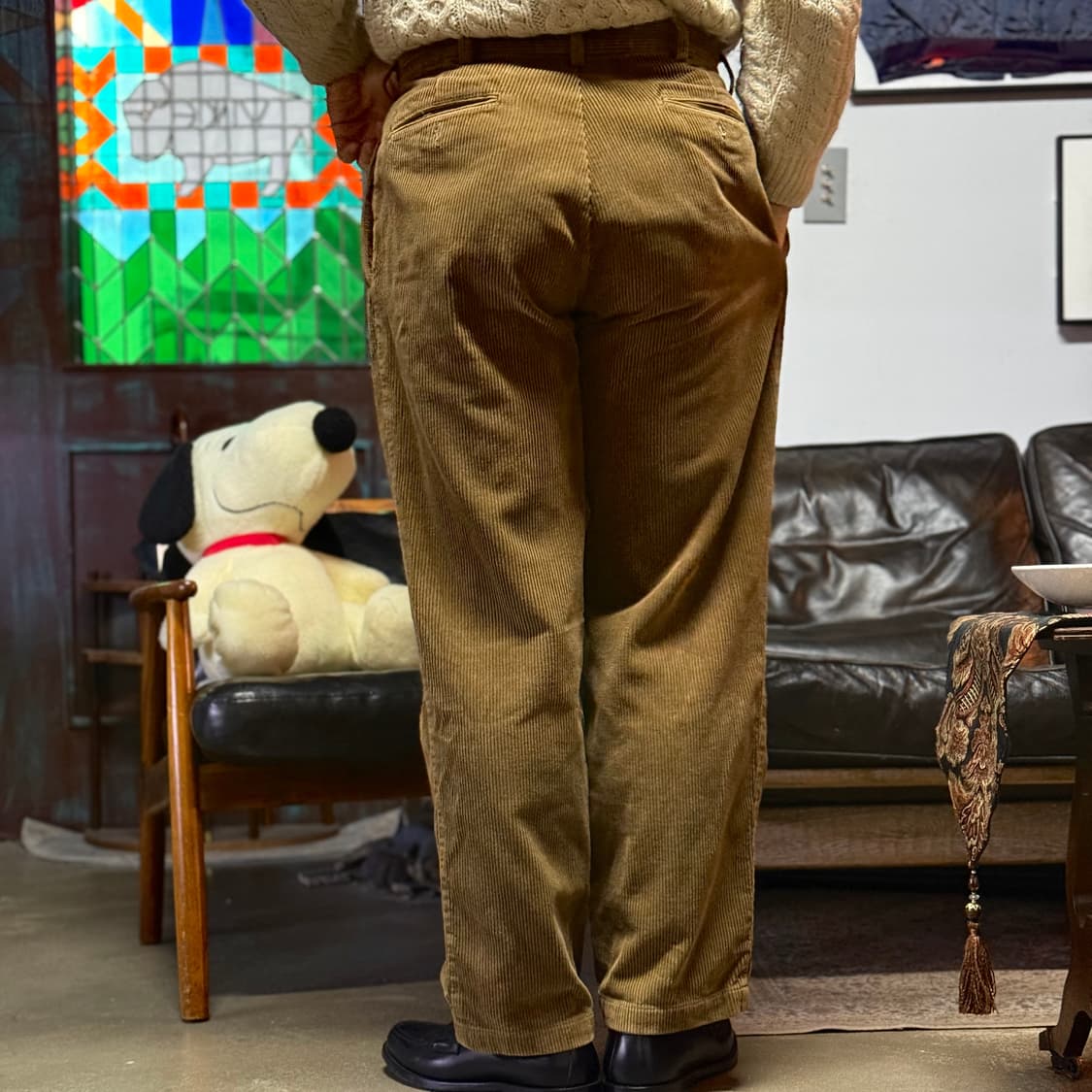 90‘s 폴로 랄프로렌 투턱 코듀로이 앤드류 팬츠 34 상품이미지9