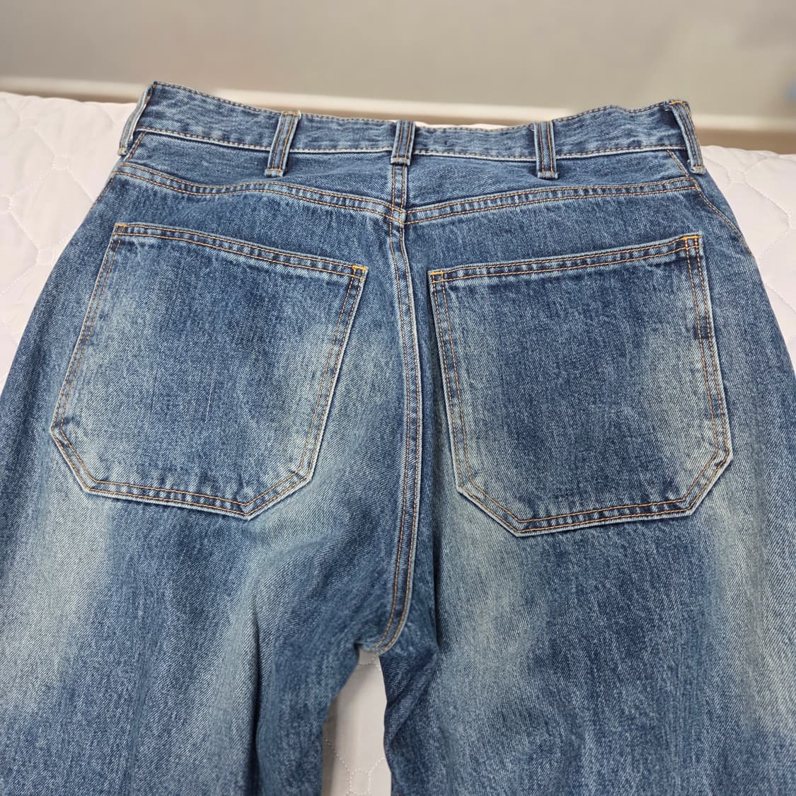 해칭룸 와이드 커브진 워시드 블루 3 상품이미지7
