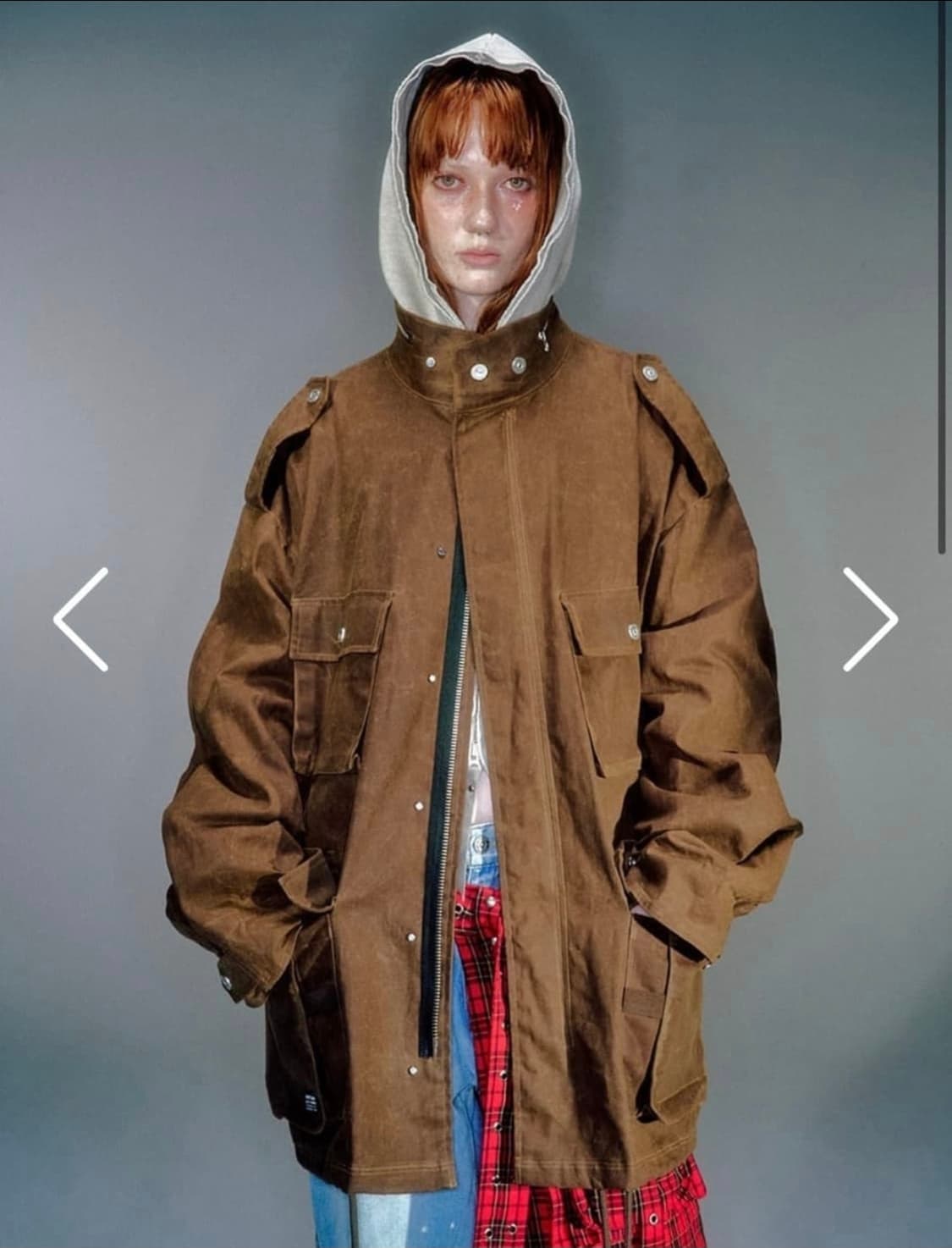 베이컨트 아카이브 브로너 왁스드 필드 자켓 브라운 상품이미지1