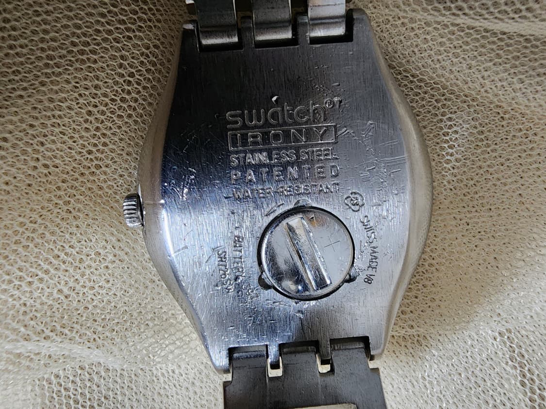 스와치 아이러니 AG 1993 쿼츠 메탈밴드 상품이미지2