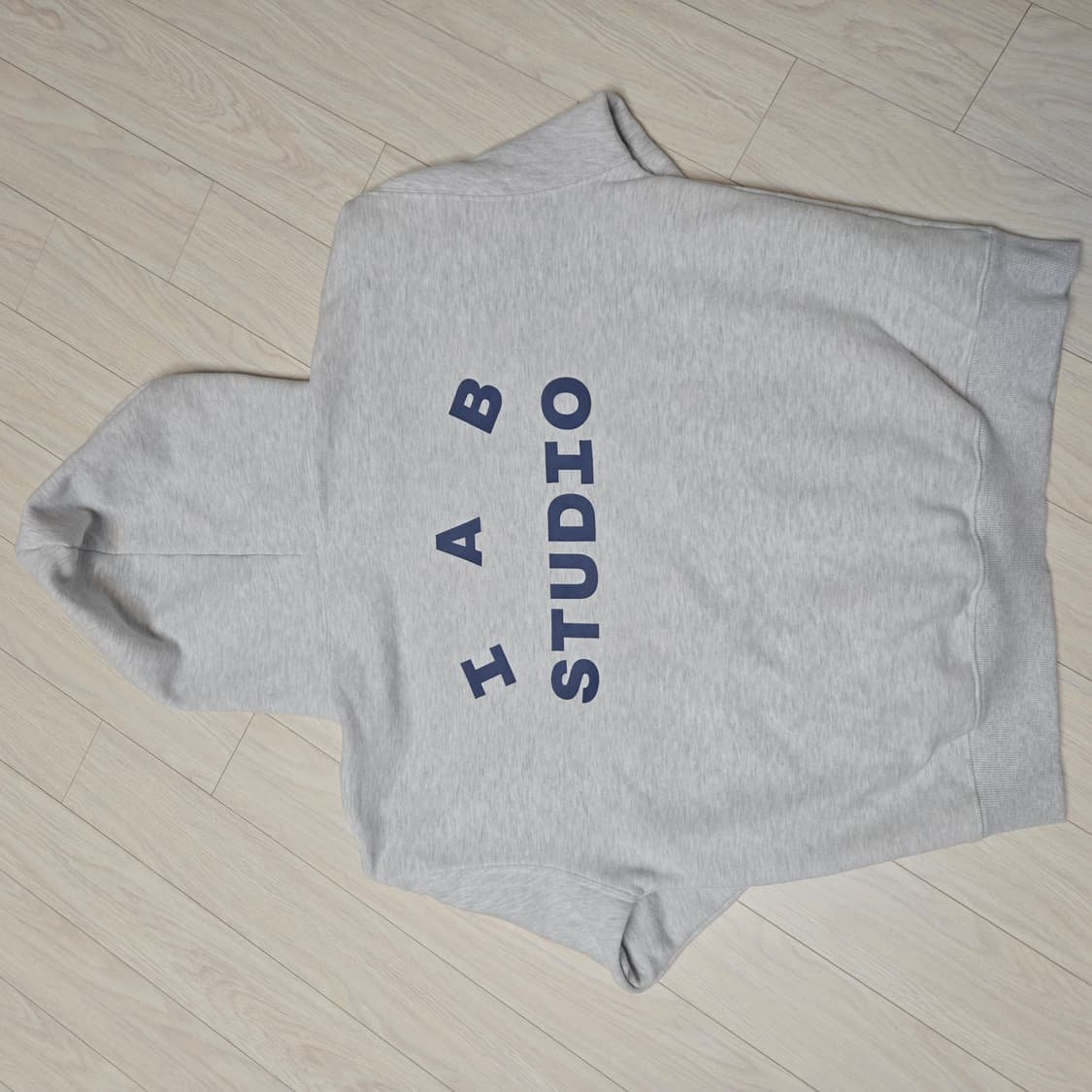 IAB 스튜디오 라이트 그레이 후드티 M 상품이미지5