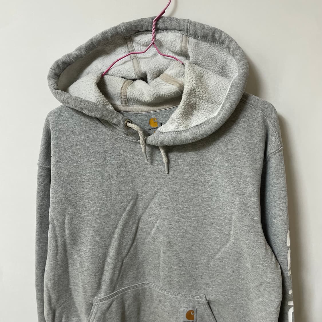 [ S ] 칼하트 WIP 빅로고 기모 후드티 상품이미지2