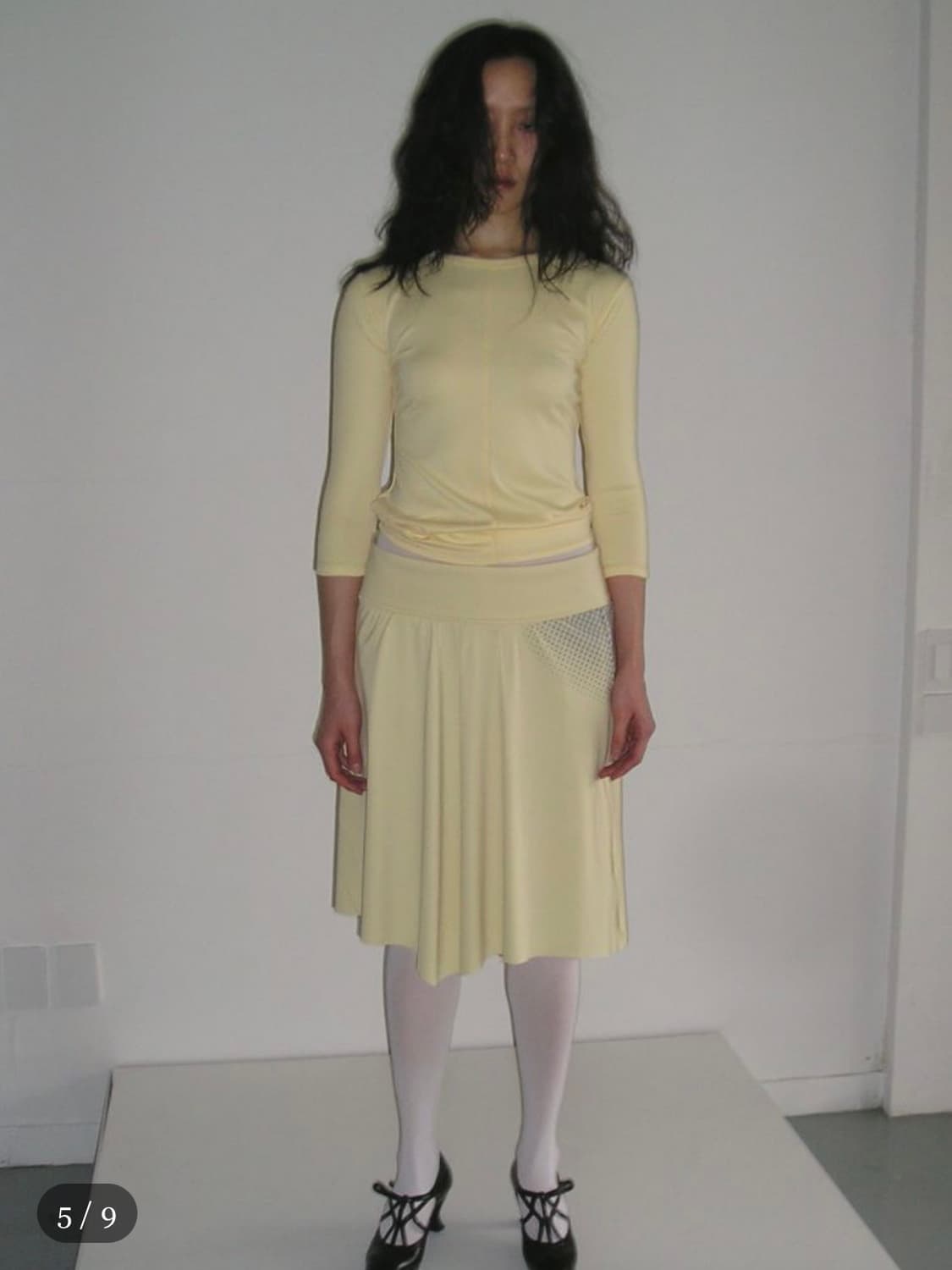 에옹쓰 도트 스포츠 탑 (dots sports top-yellow) 상품이미지5