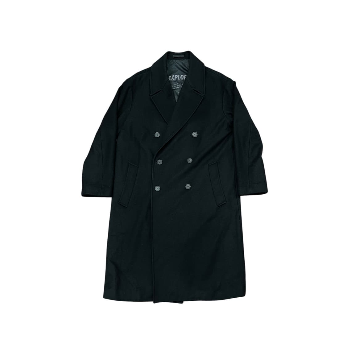 인사일런스 울 캐시미어 블렌드 오버핏 더블 코트 상품이미지2