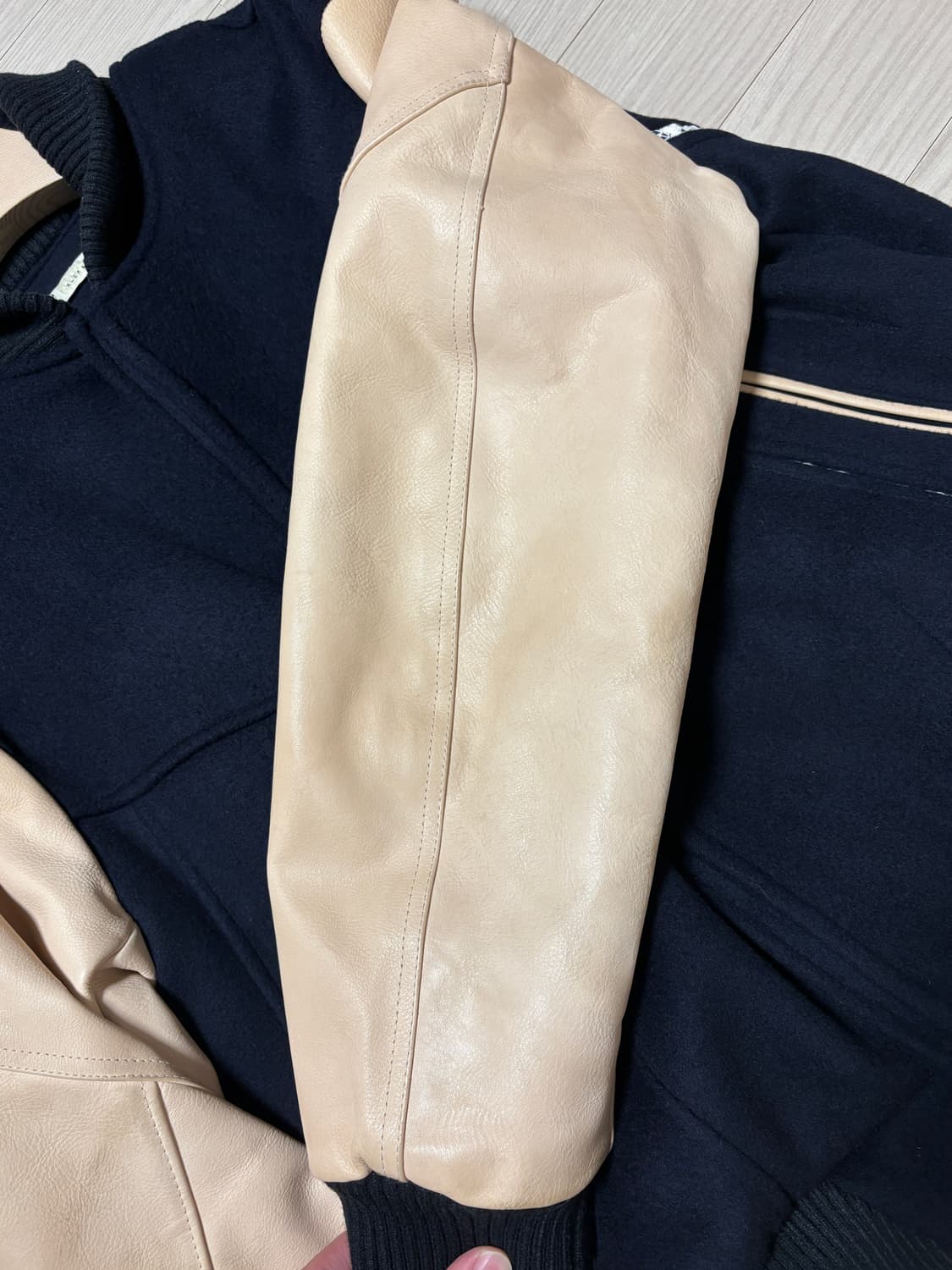 엑슬림 ep6 바시티 자켓 네이비 M 사이즈 상품이미지5