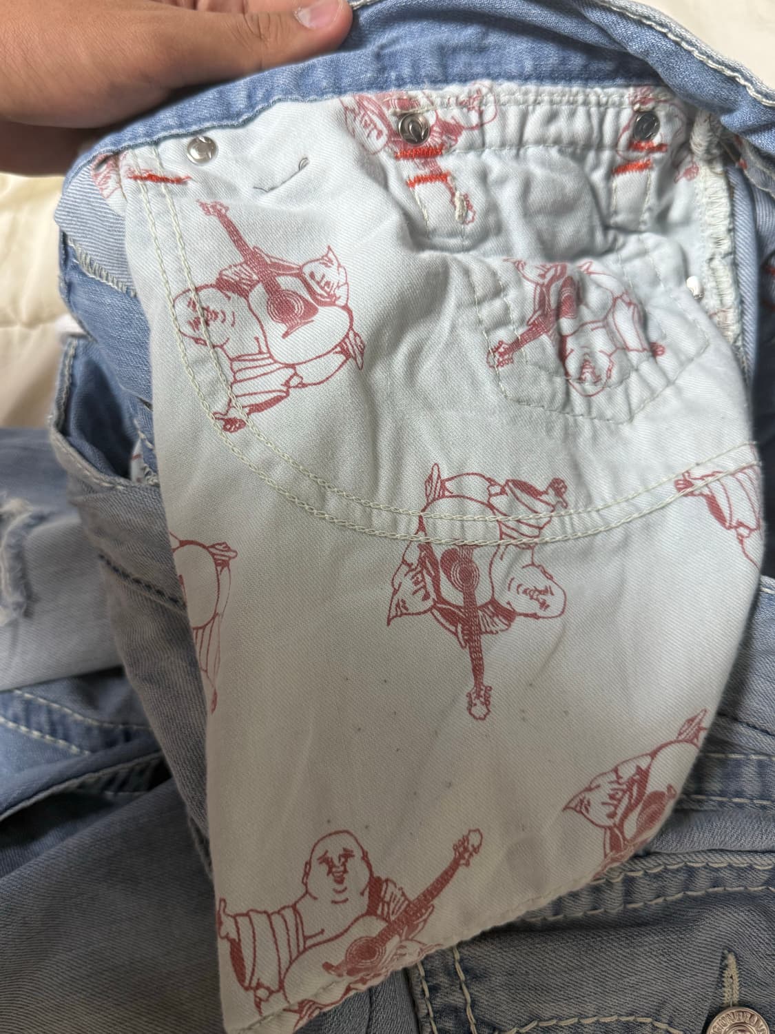 트루릴리젼 찢청 바지 상품이미지5