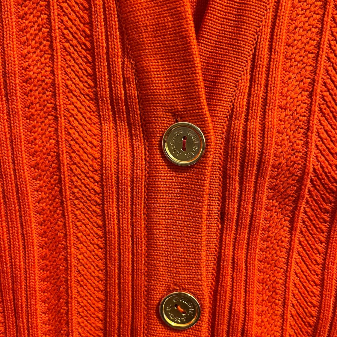 80’s 셀린느 퓨어 울 금장 가디건 상품이미지4