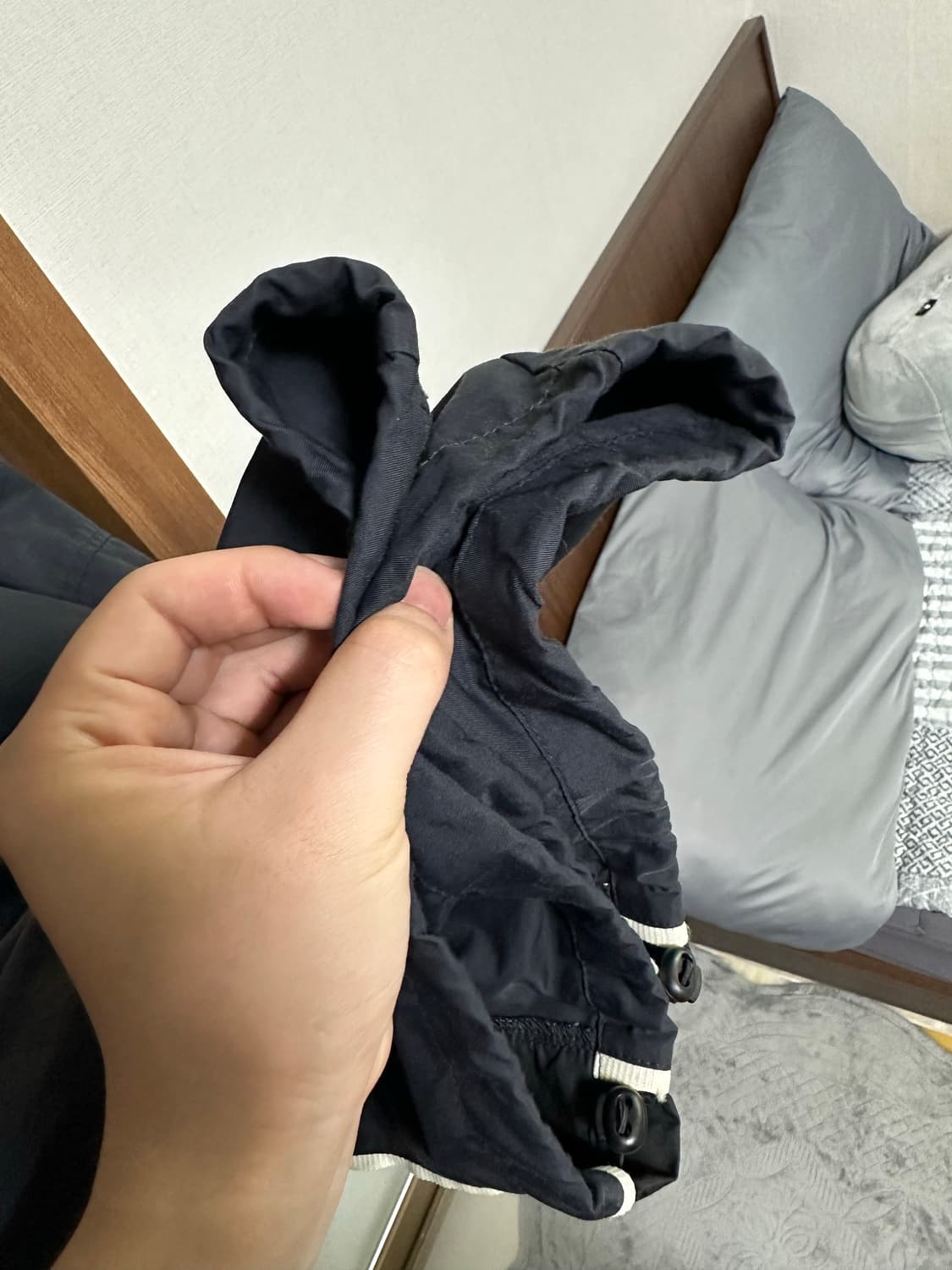 4) 폴리테루 나일론 트랙팬츠 네이비 25ssver. 상품이미지4