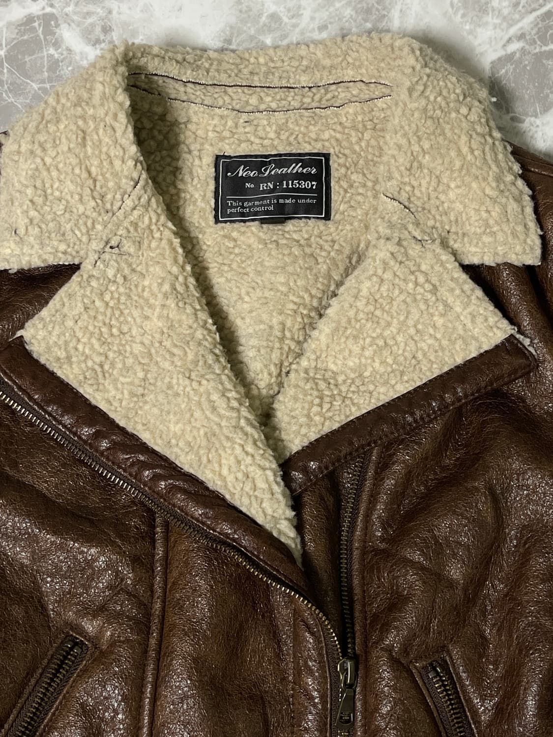 fur leather rider jack 상품이미지2