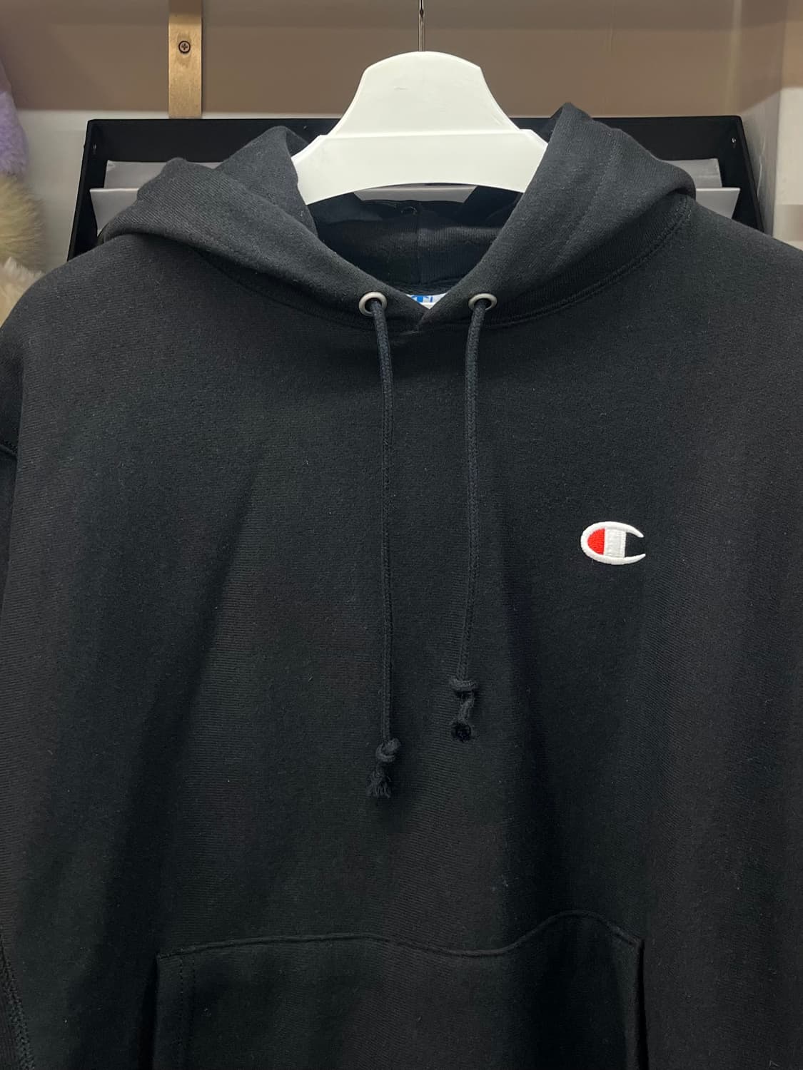 [95] 챔피온 리버스위브 블랙 후드티 M  상품이미지2