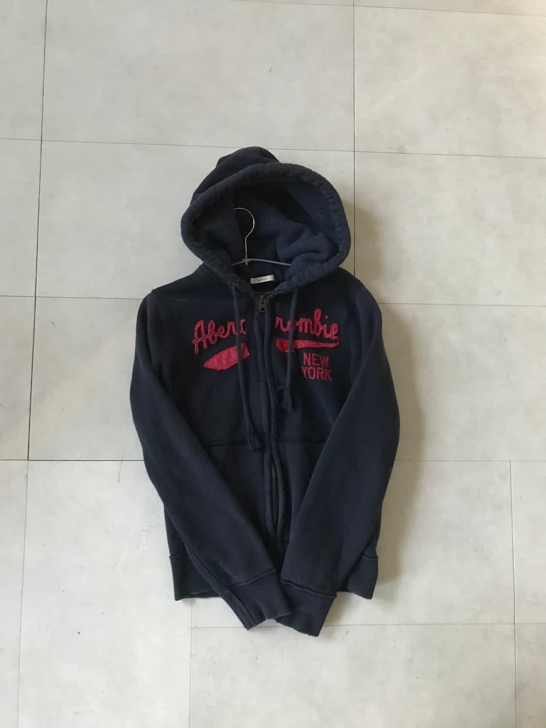 아베크롬비 딥네이비 레드 후드집업 상품이미지6