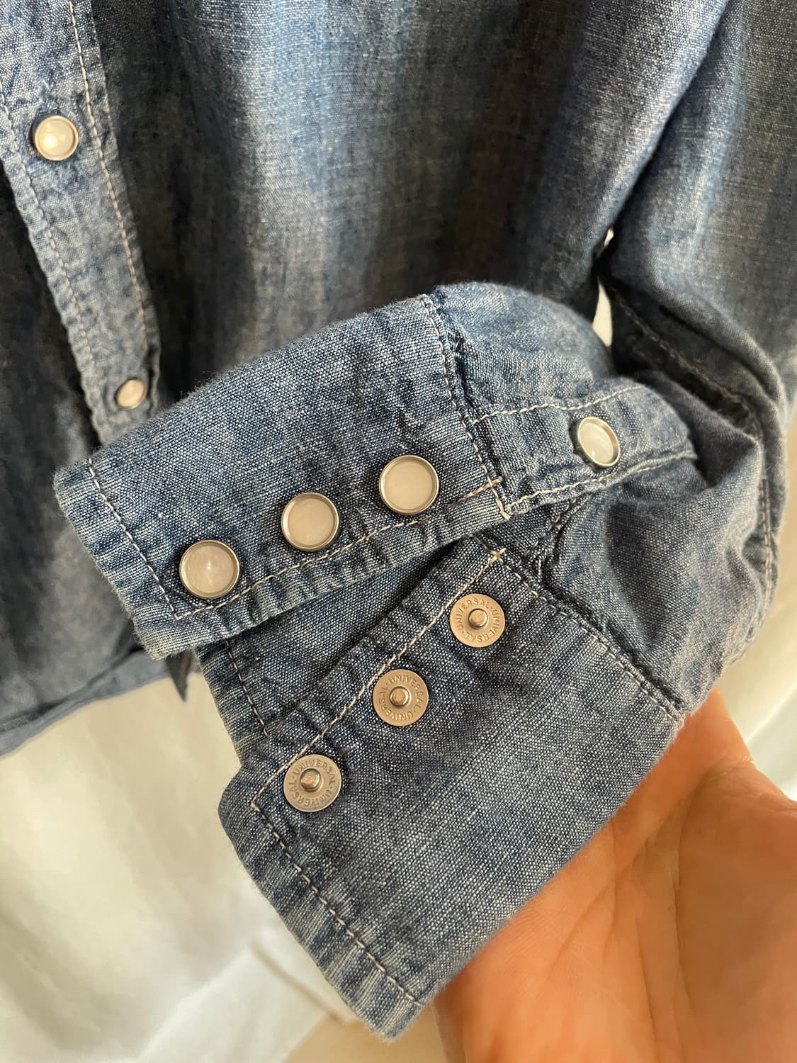 tcb jeans 샴브레이 웨스턴셔츠 상품이미지4