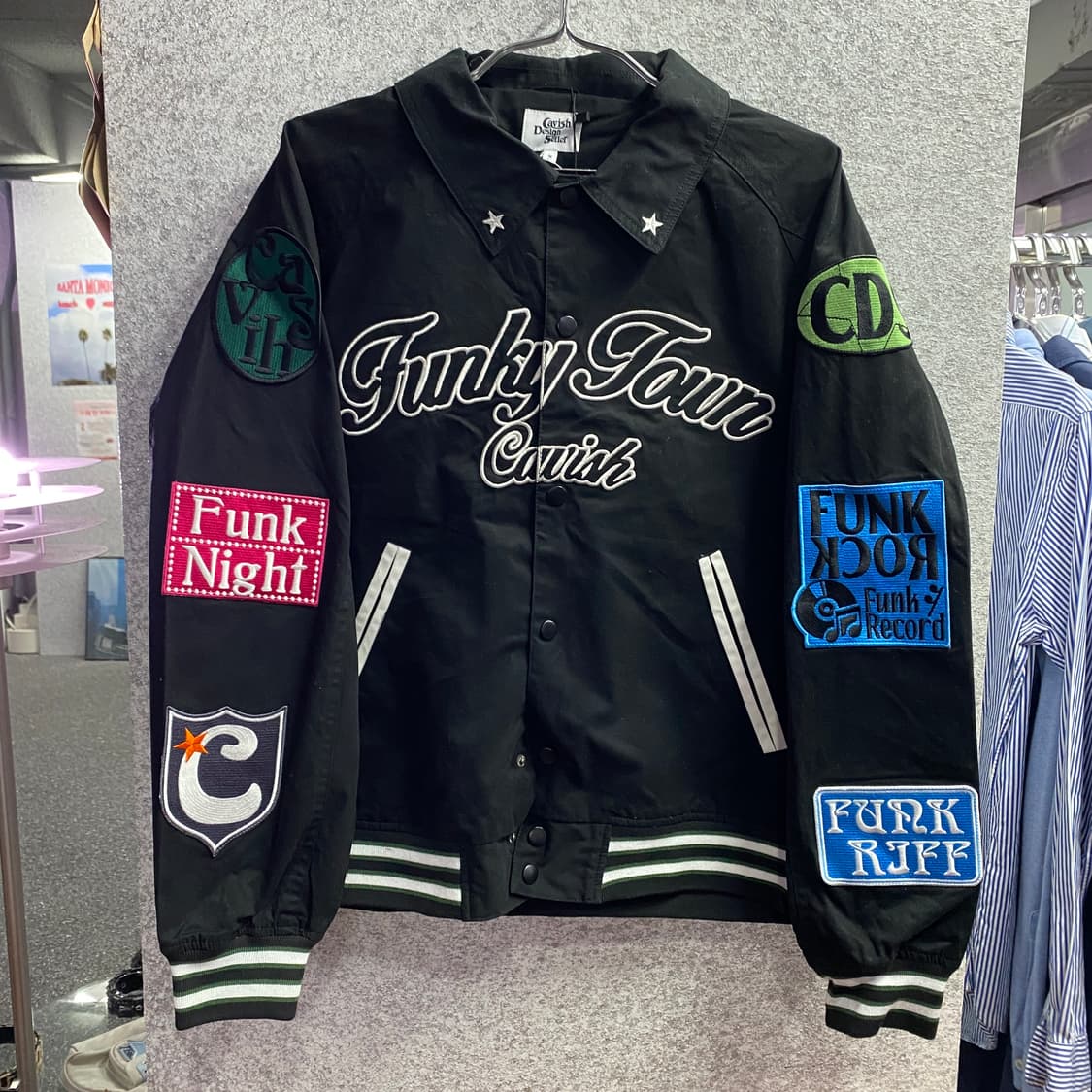 카비시 펑키 타운 블랙 봄버 자켓 B3971 상품이미지2