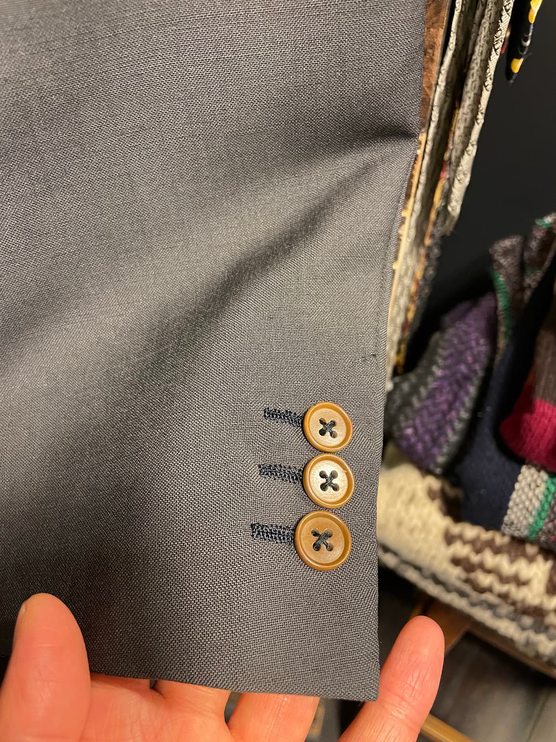 에르메네질도제냐 울/모헤어 블레이져 상품이미지4