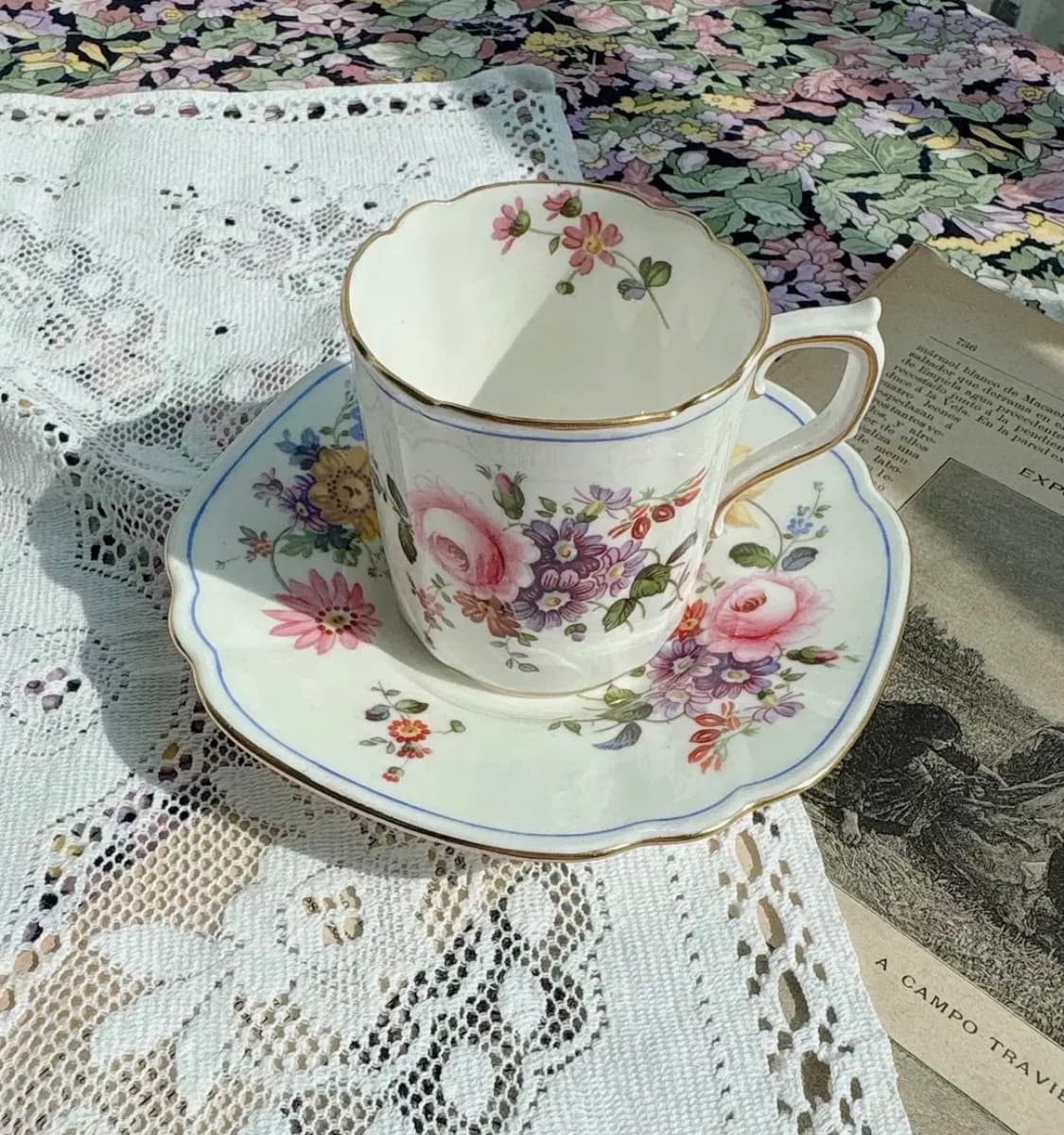 1930s 로얄크라운더비 포지스 핸드페인팅 에소잔 상품이미지2