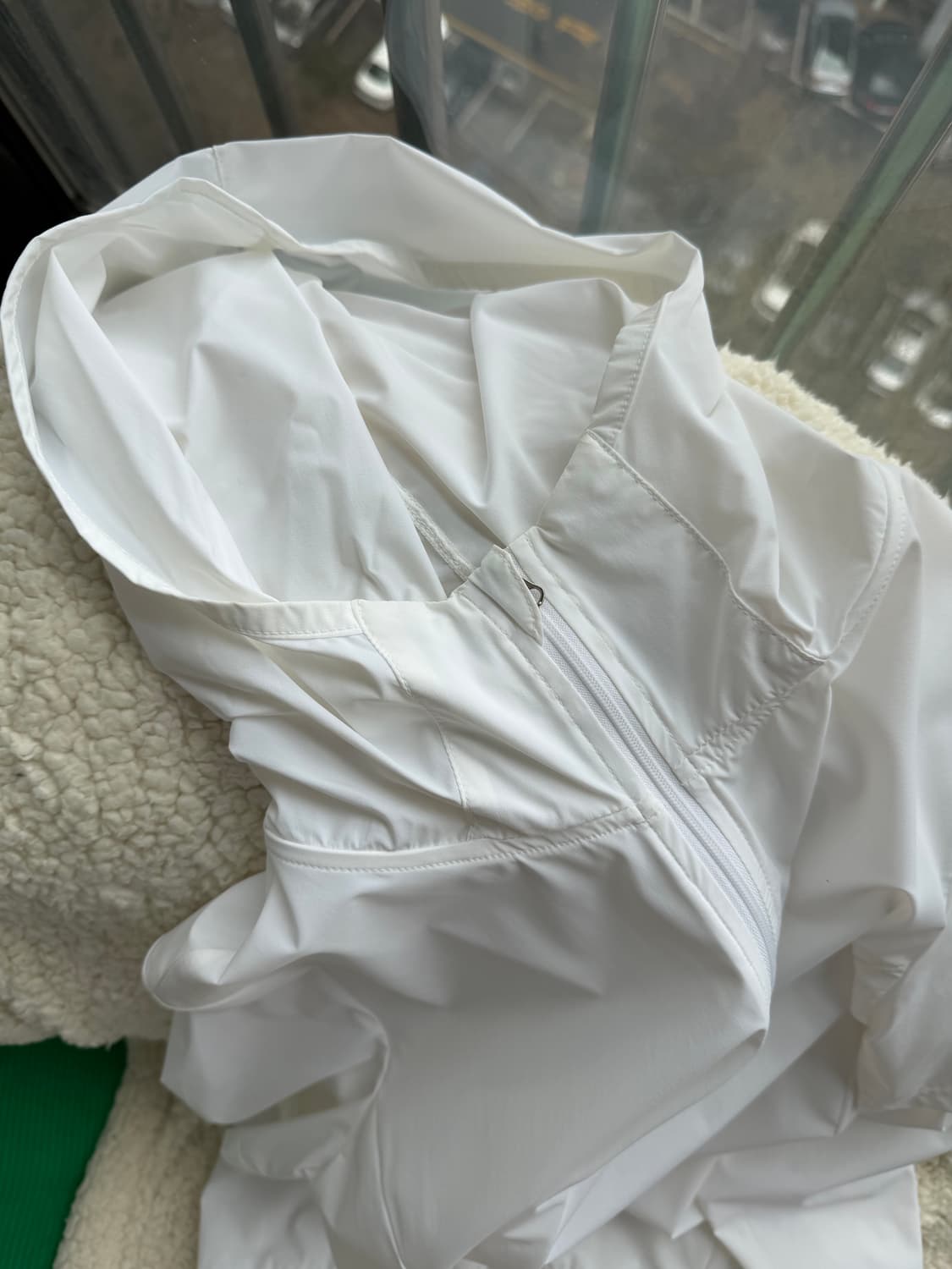 지초이컴포트 데일리 워터프루프 집 후디 화이트 (1) 상품이미지6