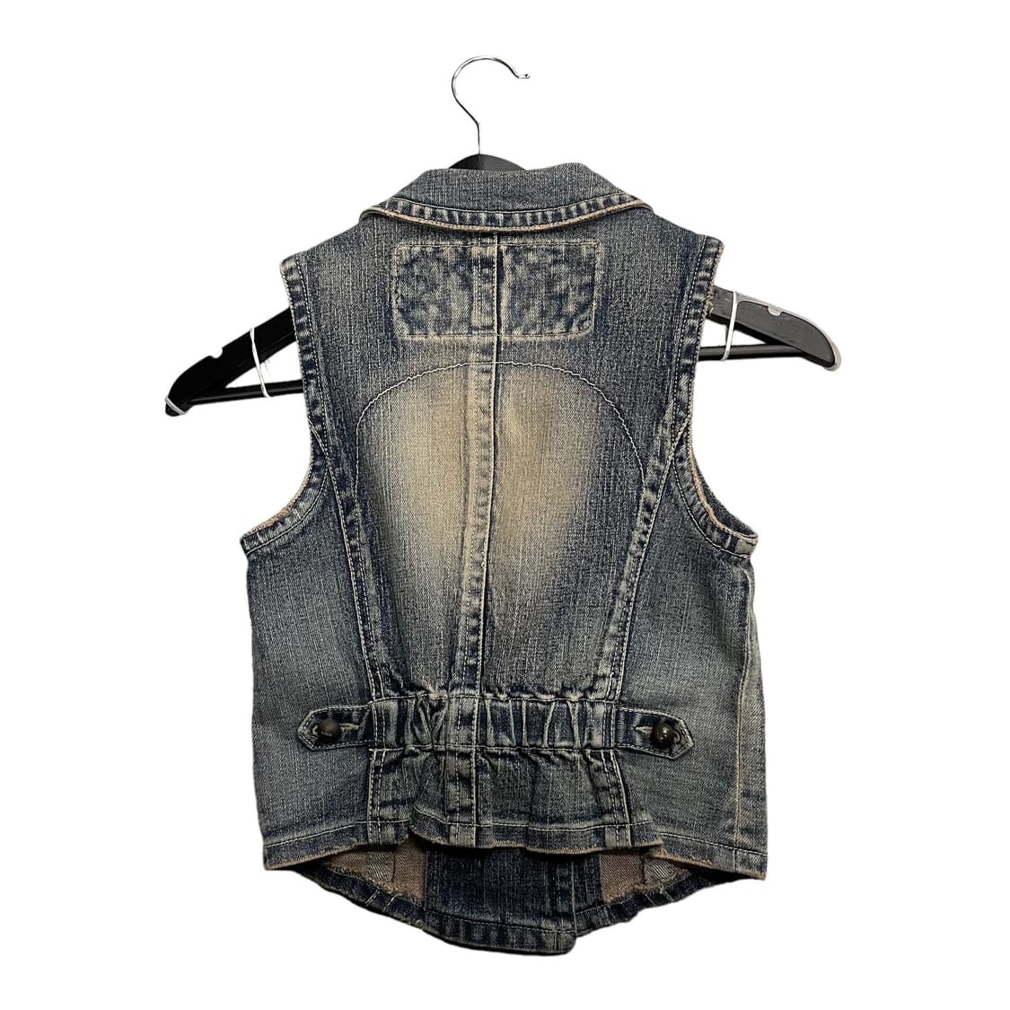 큐빅 데님 조끼 상품이미지2