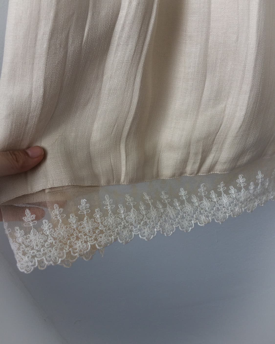 Lace point pleats long skirt 상품이미지3