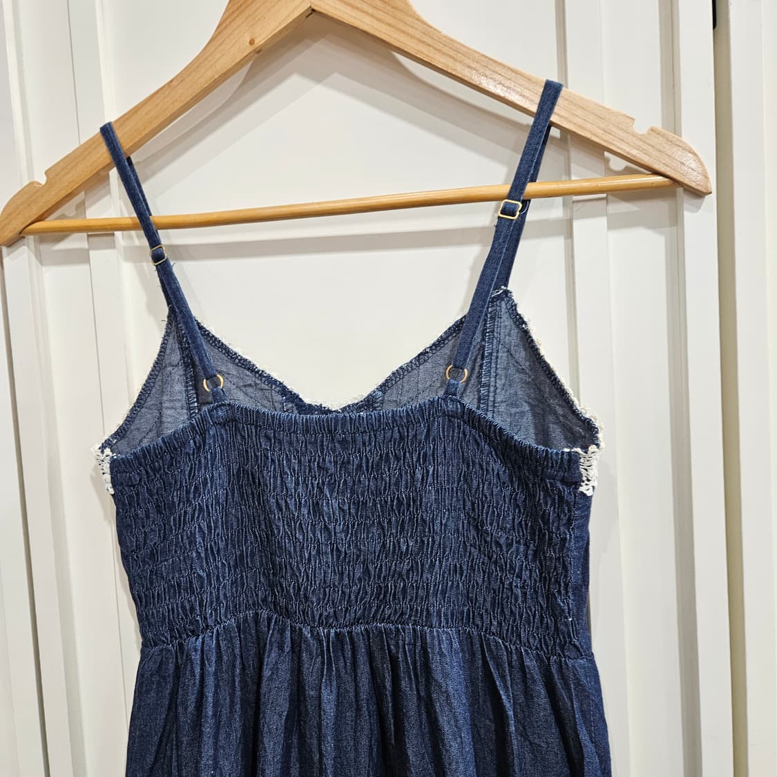 리즈리사 데님 레이스 롱원피스 상품이미지7