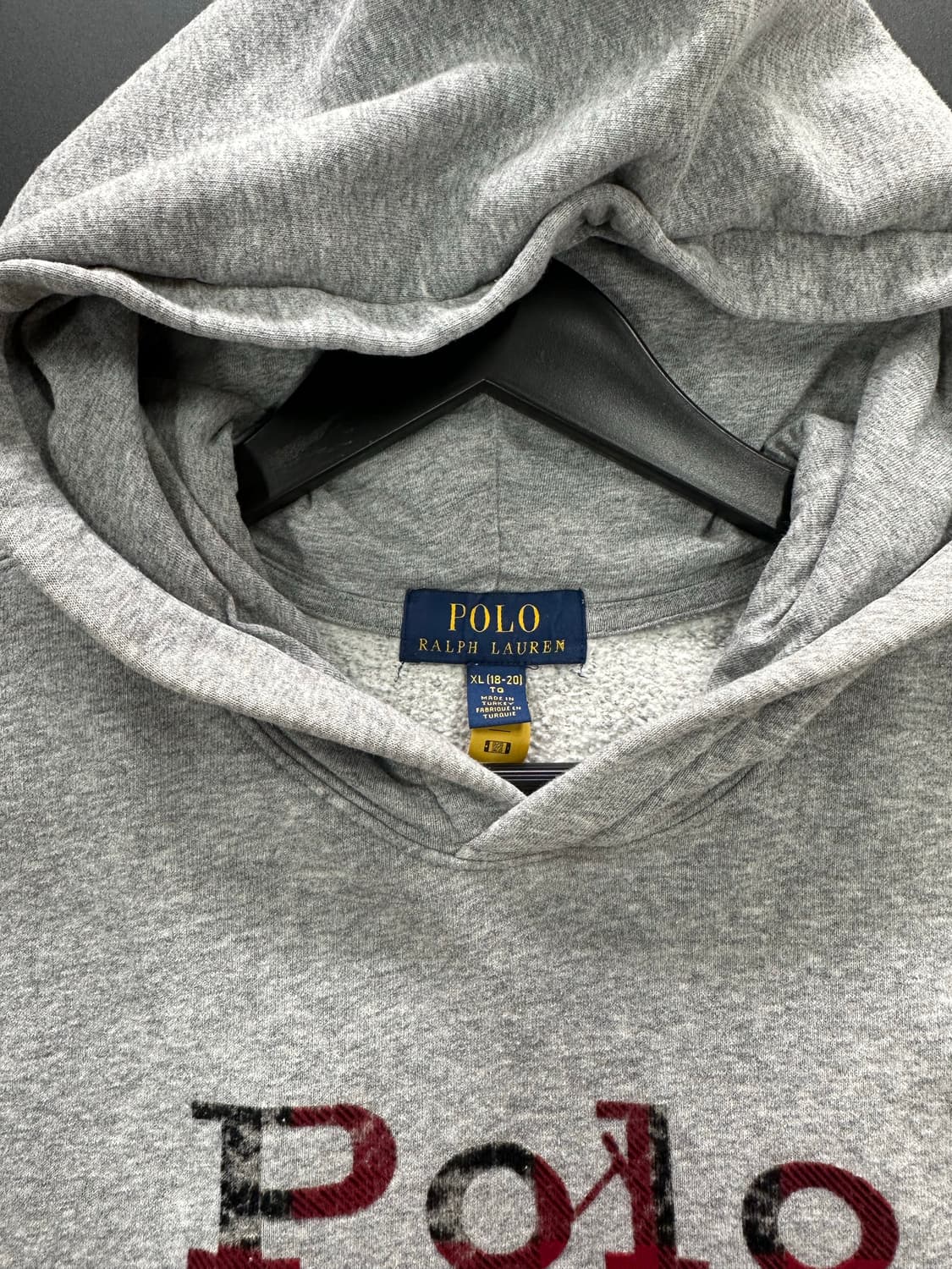 폴로랄프로렌 신형큐알택 빅포니 보이즈버팔로 체크 후드티 상품이미지5