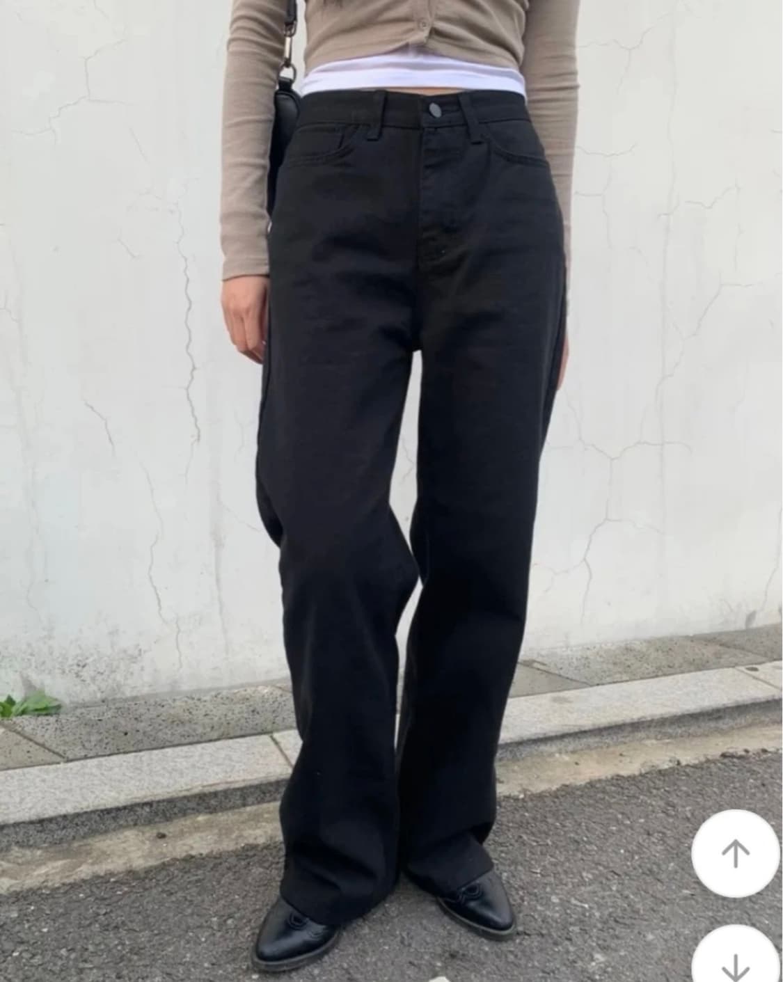 타임라인서울 코튼 롱와이드 팬츠 S사이즈 상품이미지2