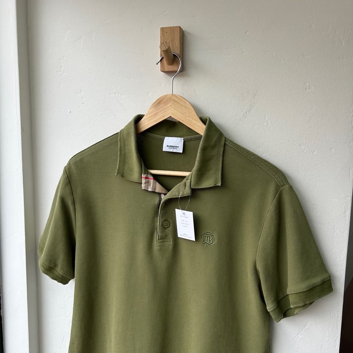 16461 - 버버리 카키 반팔 카라티 상품이미지1