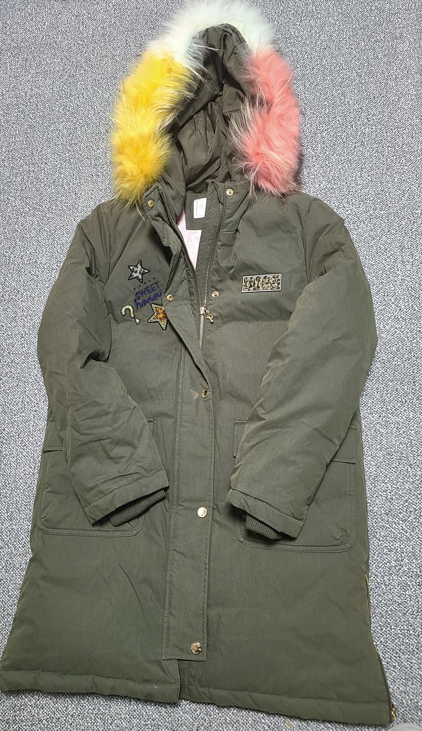 Guess 여아 덕다운  롱패딩 155  - 75 상품이미지1