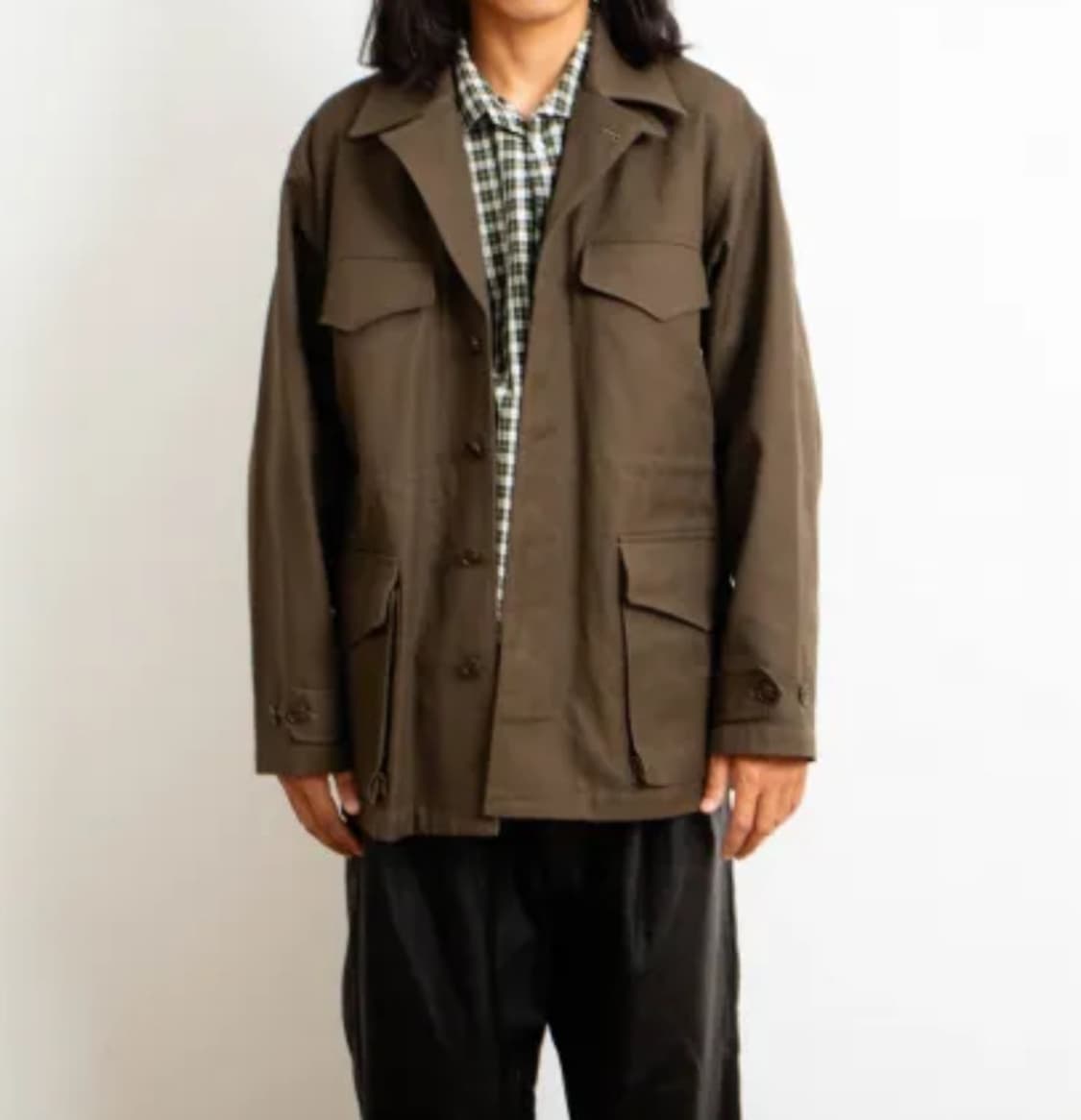 BLURHMS ROOTSTOCK 코튼 서지47 자켓 카키브라운 상품이미지9