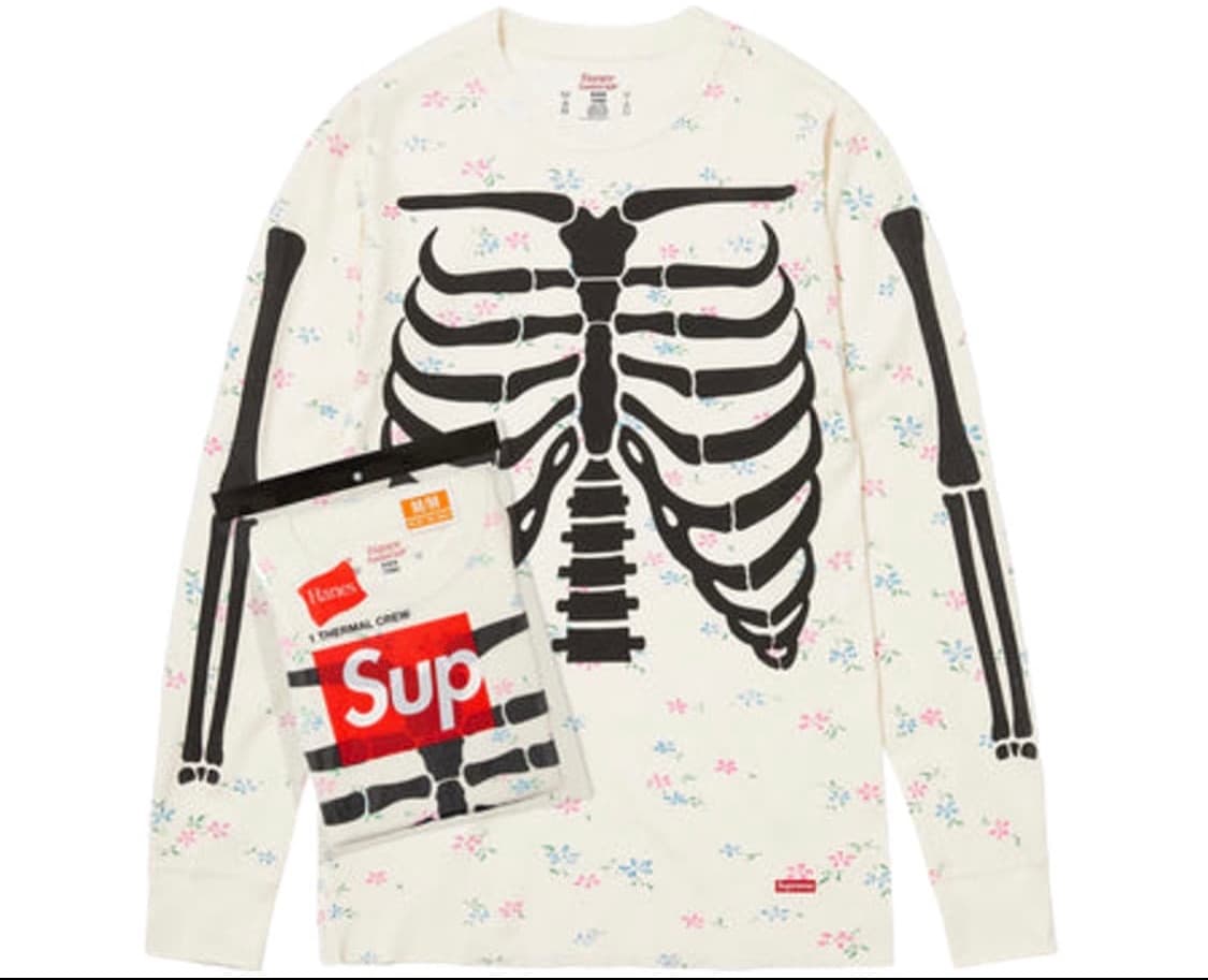 (미개봉) 슈프림 헤인즈 본즈 플라워 L 상품이미지1