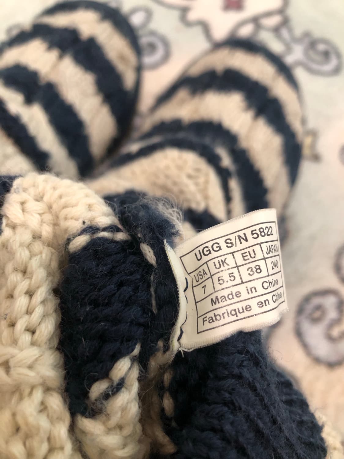 황금사이즈240 니트 어그부츠 상품이미지9