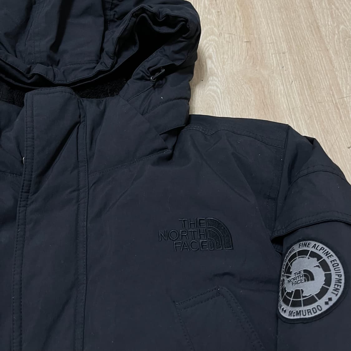 노스페이스 맥머도 시리즈 남성 구스다운 후드 롱패딩 L/100  상품이미지3