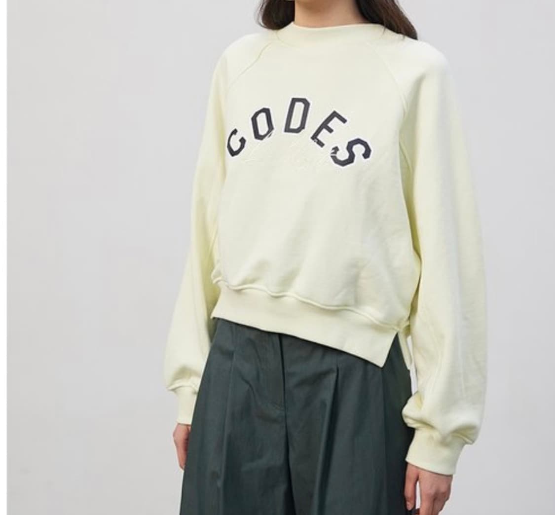 코데즈컴바인 크롭 맨투맨 집업 레몬 모리 y2k 키치 상품이미지6