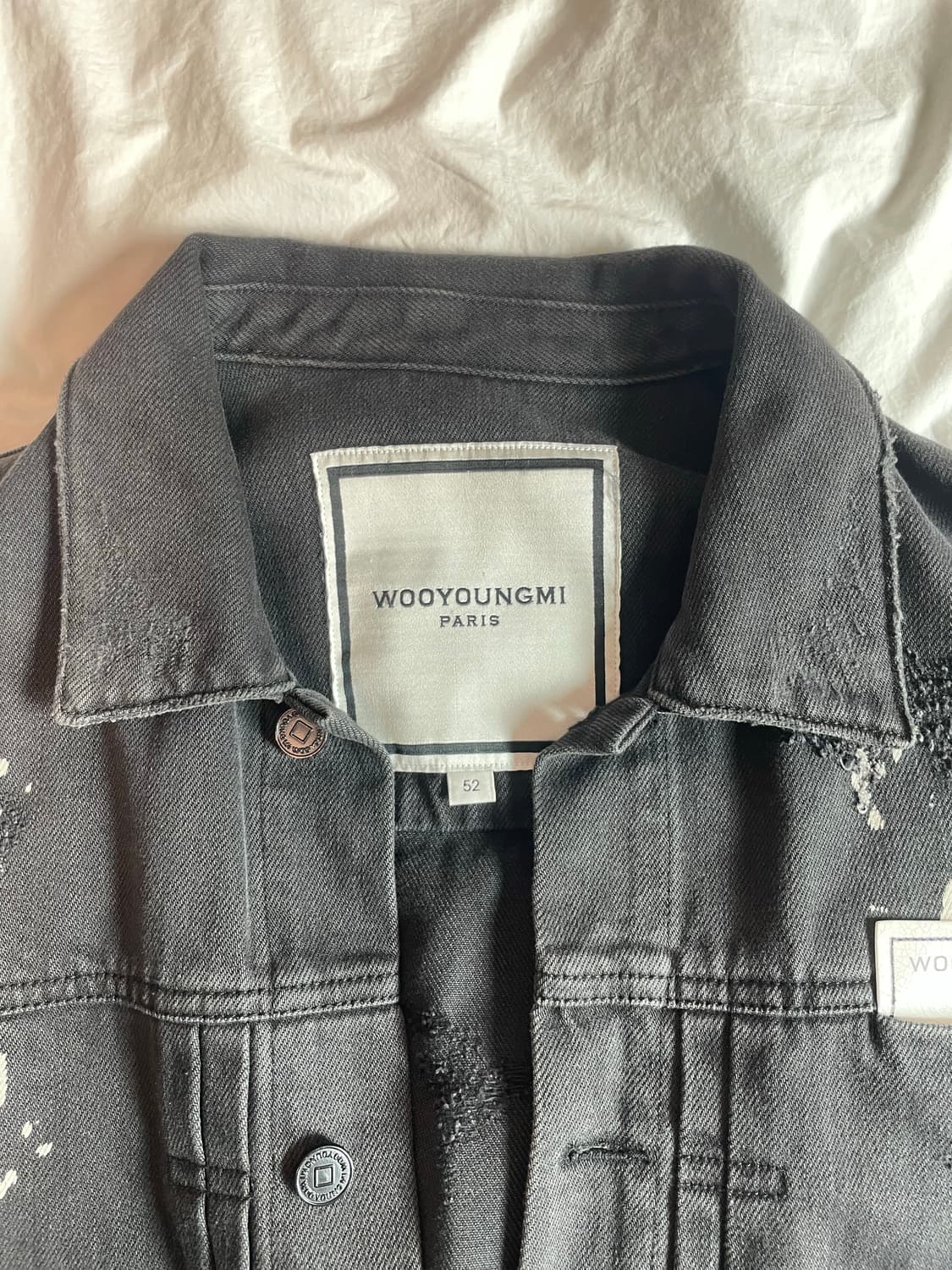 우영미 페인팅 데님자켓 상품이미지4