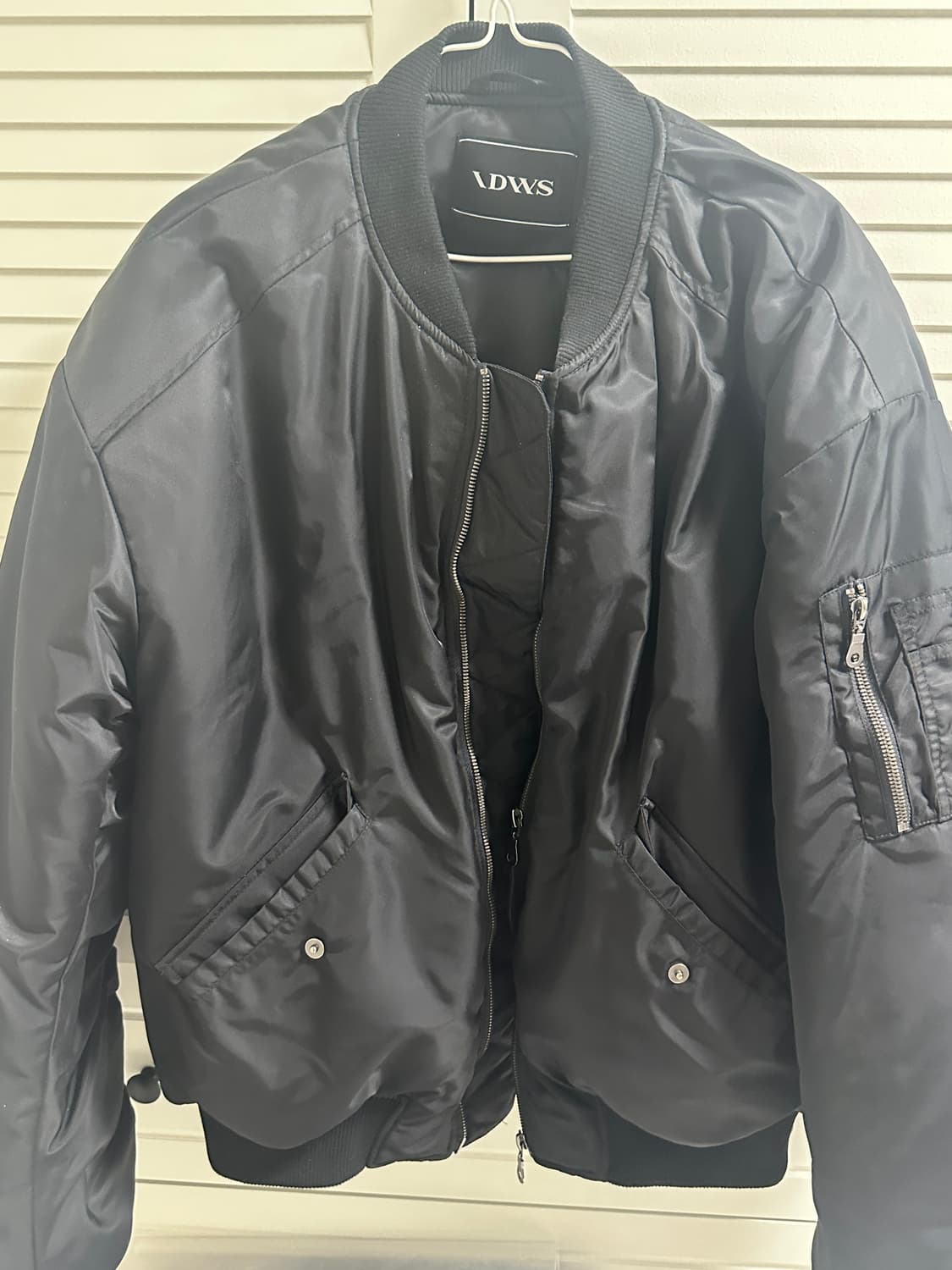 Plane Shirring Ma-1 Black 상품이미지1